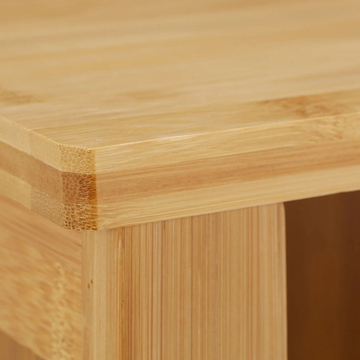 Badezimmerschrank LAMELL Bambus Hellbraun von Relaxdays