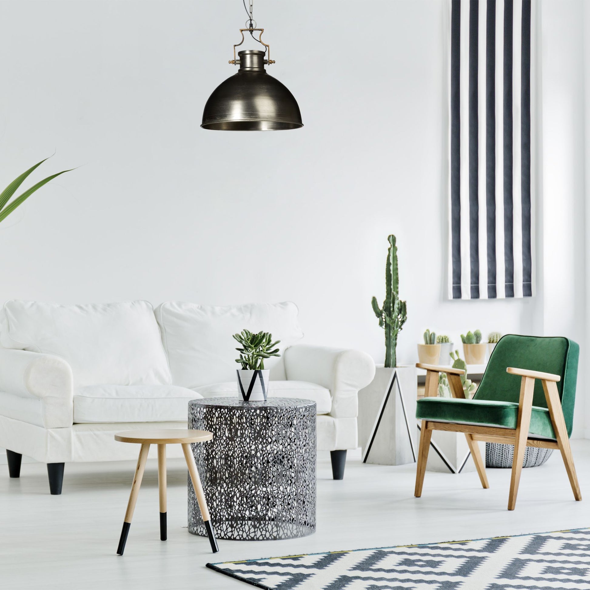 Hängeleuchte Industrie matt gross Anthrazit von Relaxdays