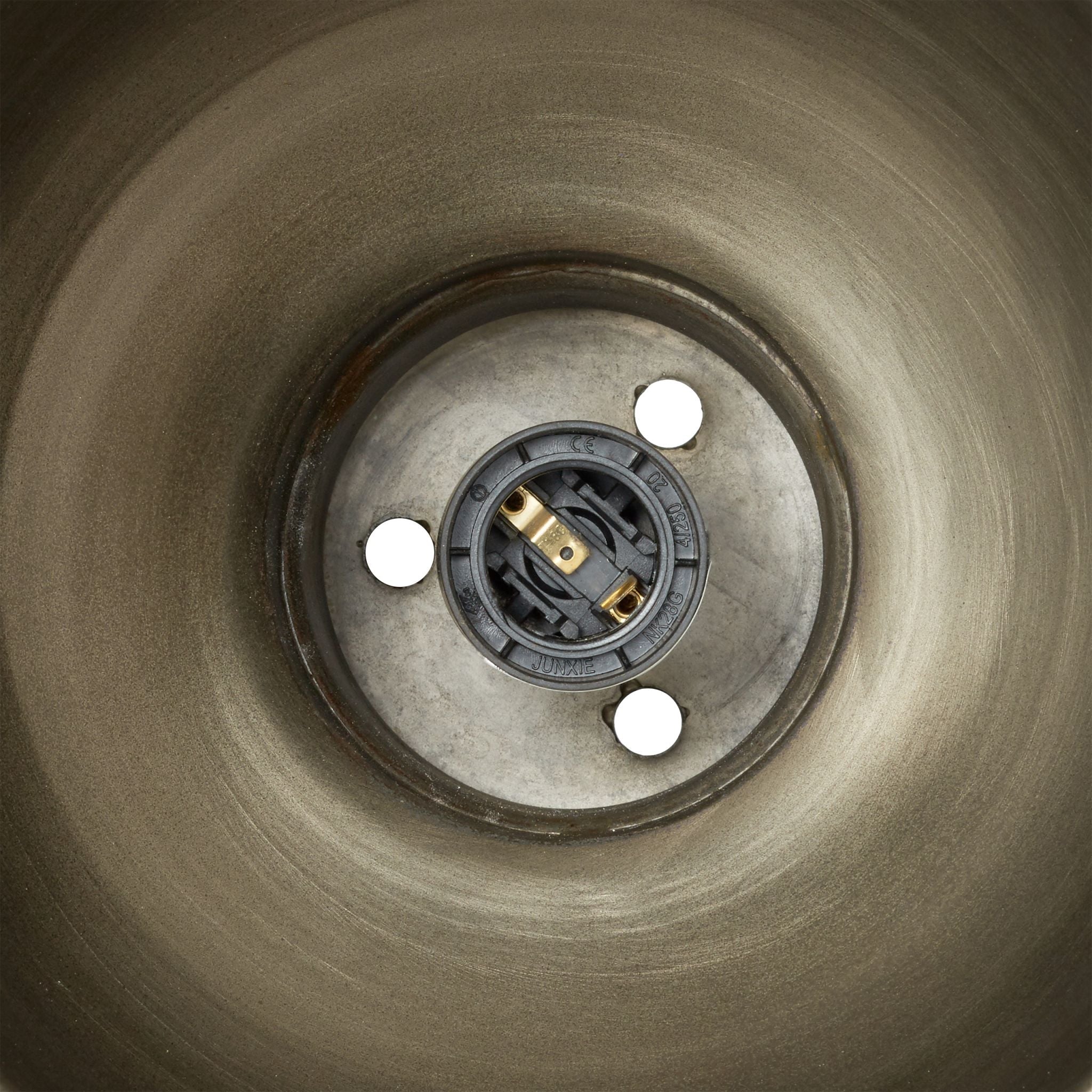 Hängeleuchte Industrie matt klein Anthrazit-Gold von Relaxdays