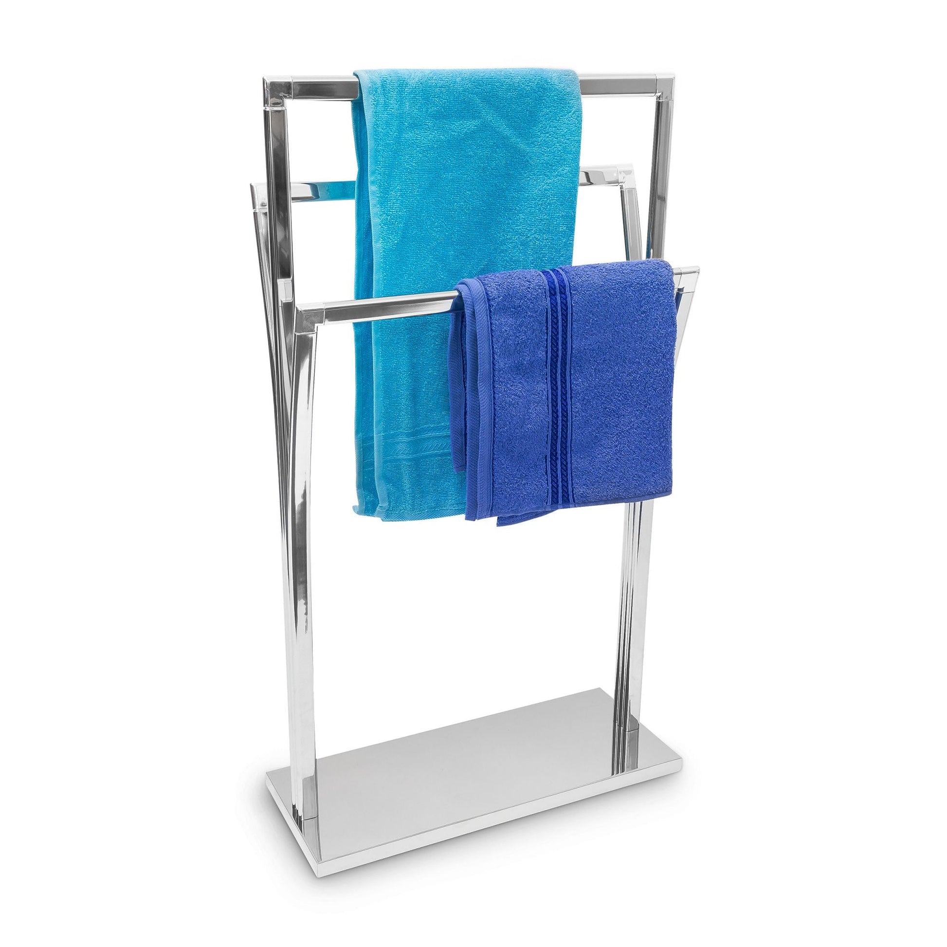 Handtuchständer Edelstahl 3 Stangen Silber von Relaxdays