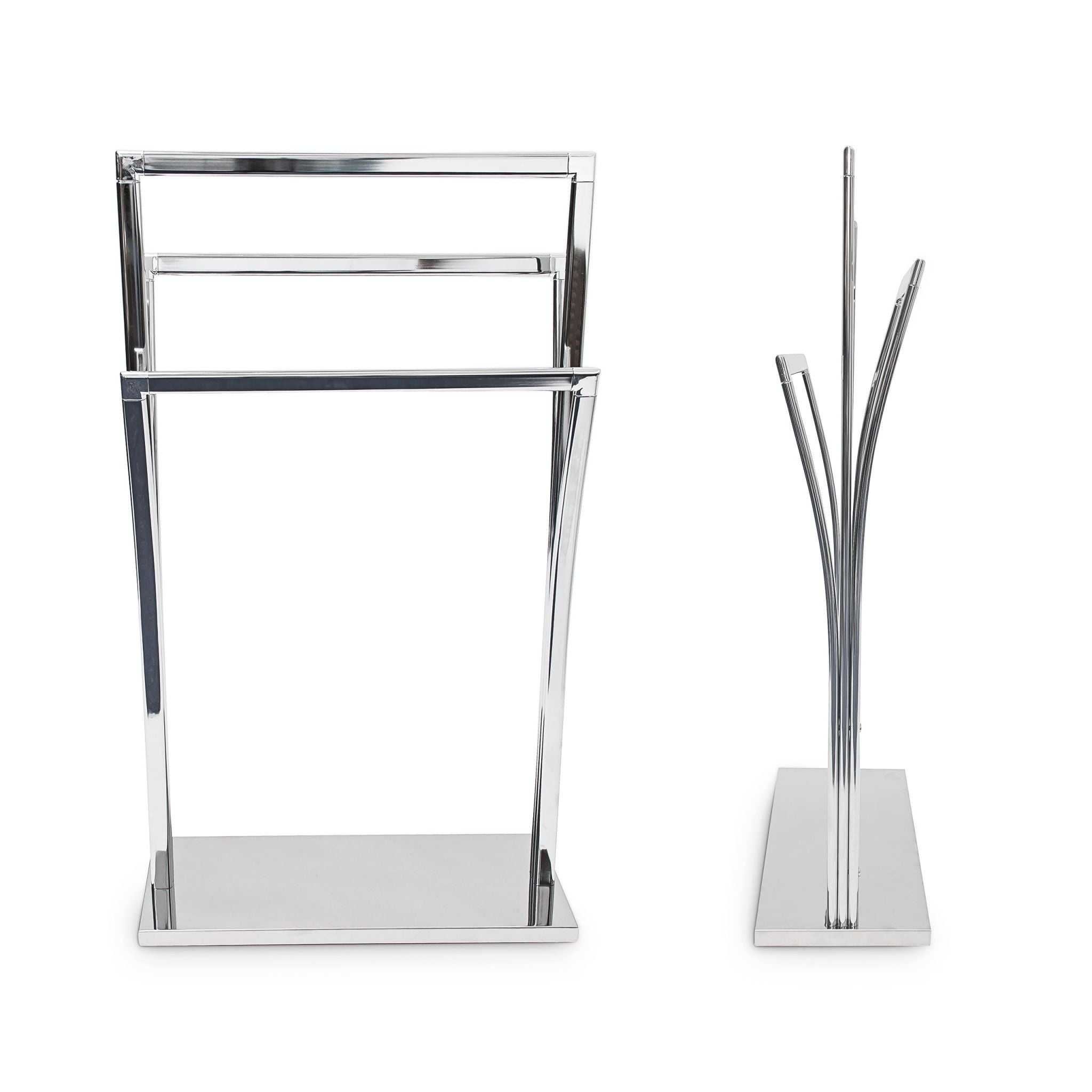 Handtuchständer Edelstahl 3 Stangen Silber von Relaxdays