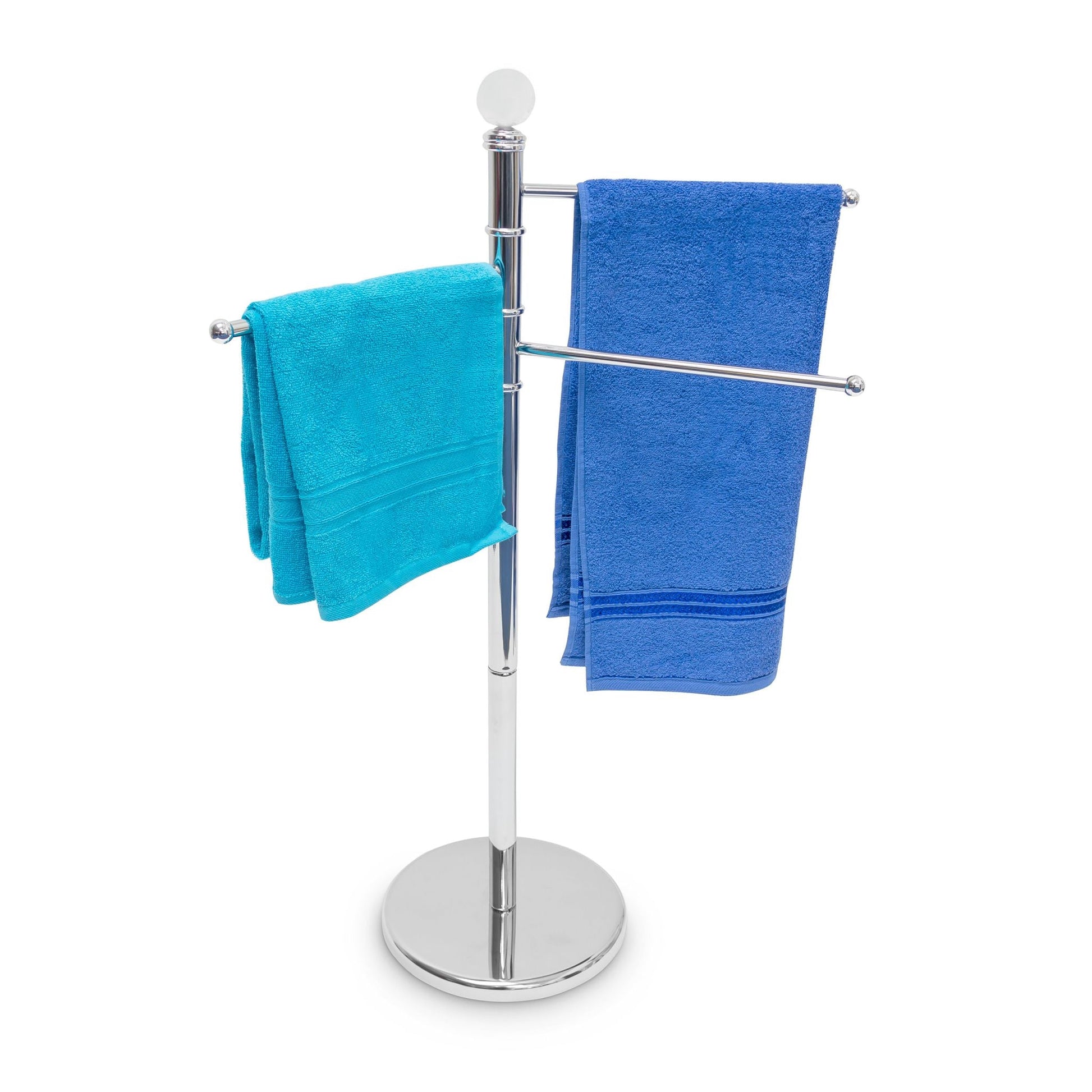 Handtuchständer Edelstahl 3-armig Silber von Relaxdays