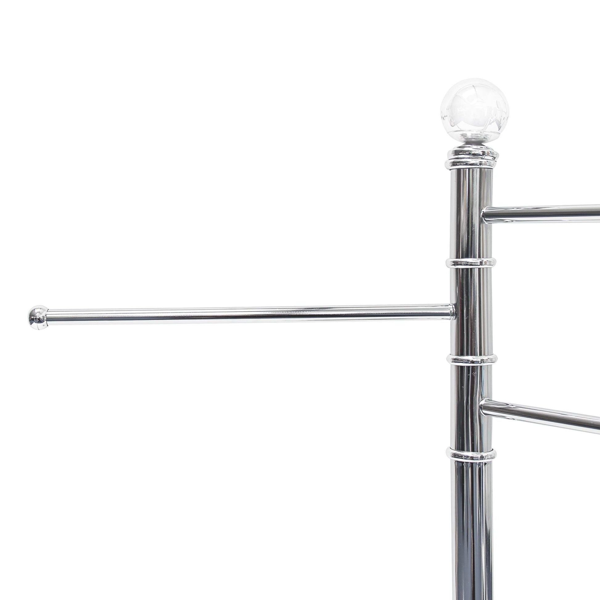 Handtuchständer Edelstahl 3-armig Silber von Relaxdays