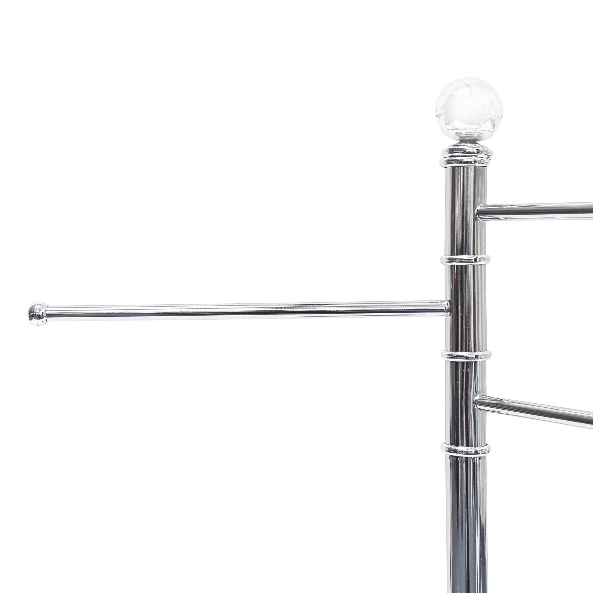 Handtuchständer Edelstahl 3-armig Silber von Relaxdays