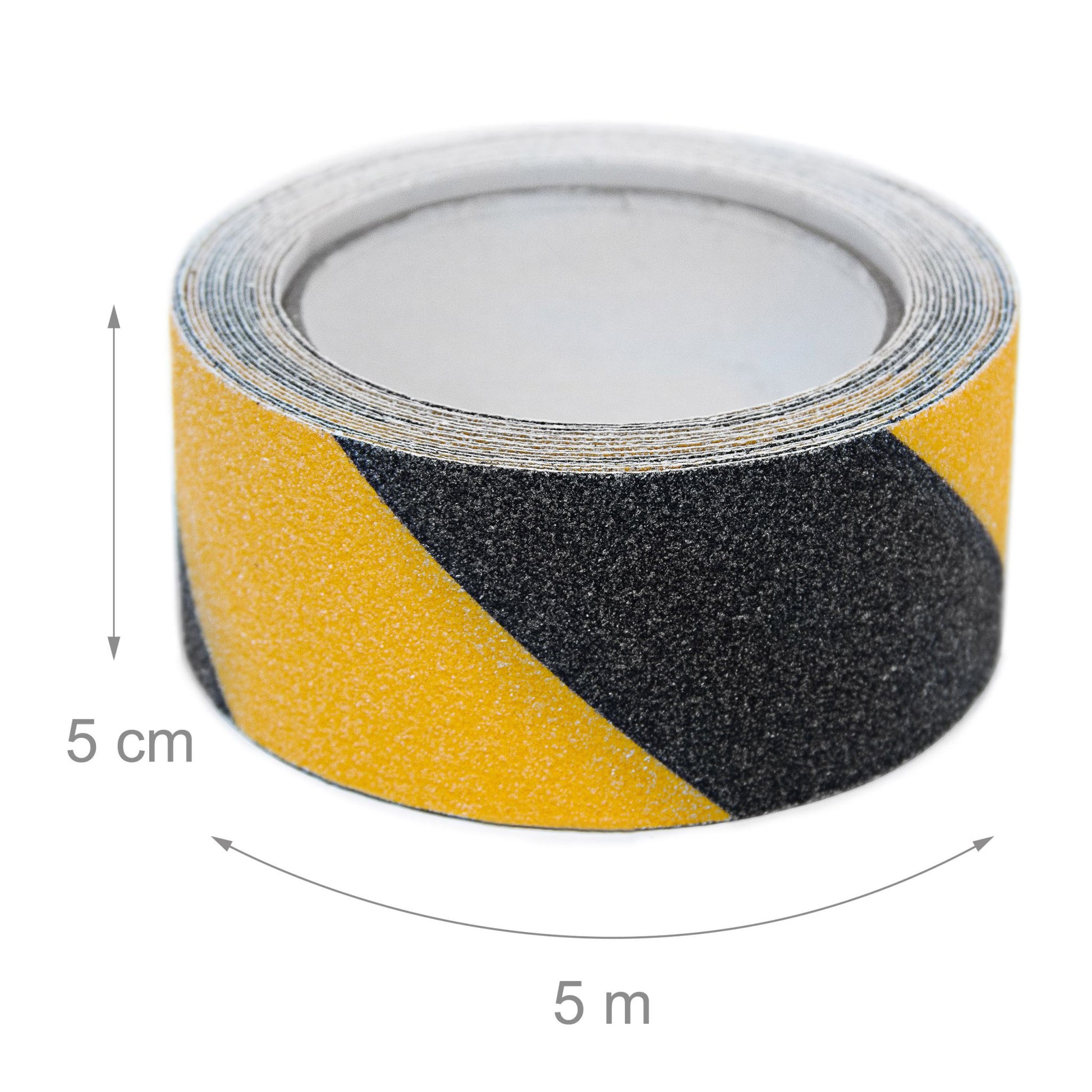 Anti-Rutsch-Klebeband 5 m Gelb-Schwarz von Relaxdays