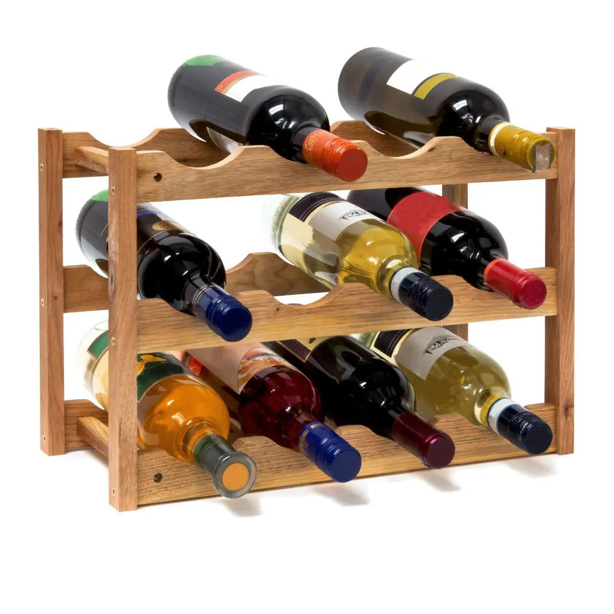 Weinregal für 12 Flaschen Walnuss von guteszeug.ch