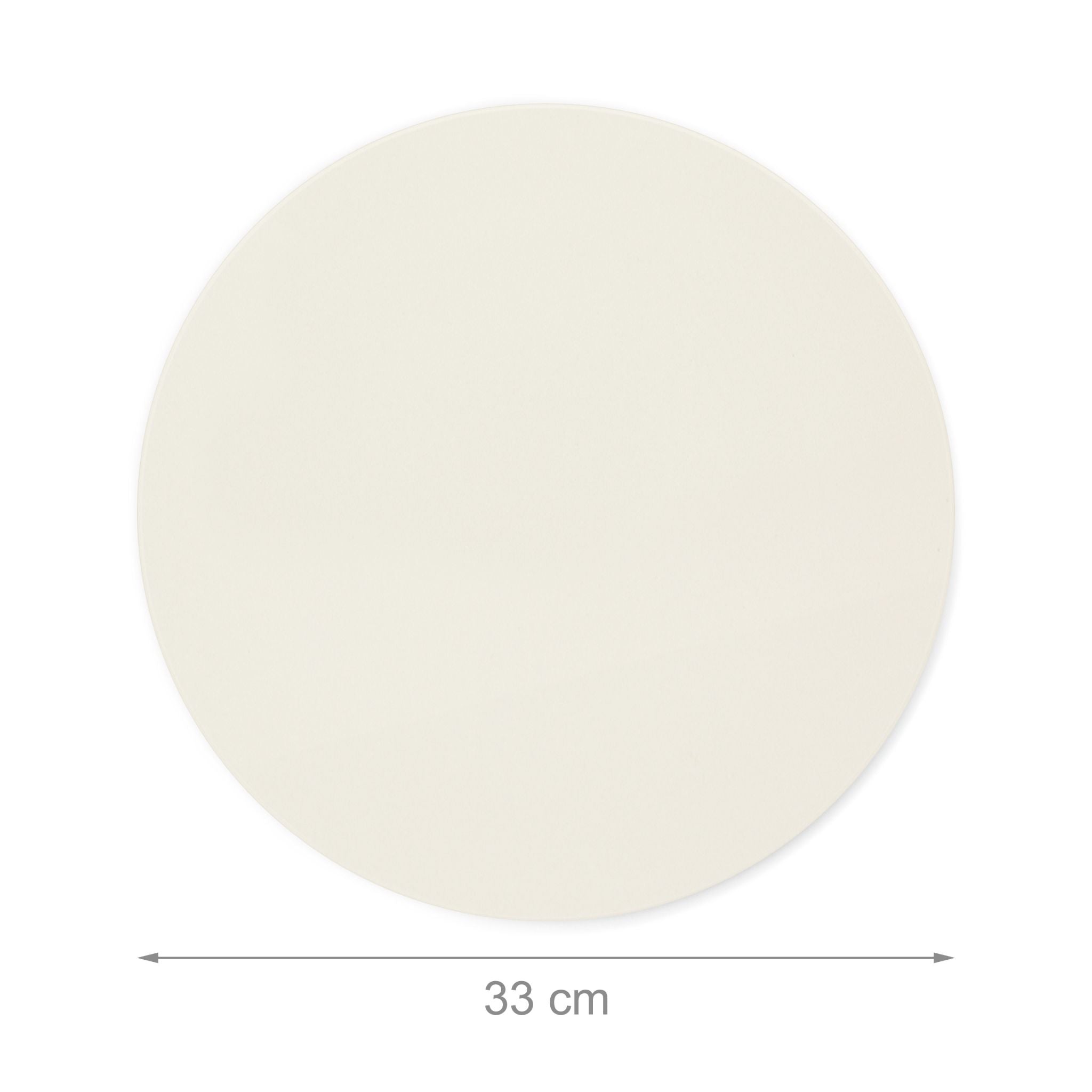 Pizzastein rund Cordierit Creme von Relaxdays