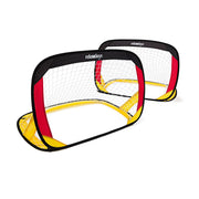 Fussballtore Pop-Up 2er-Set Gelb-Rot-Schwarz von Relaxdays