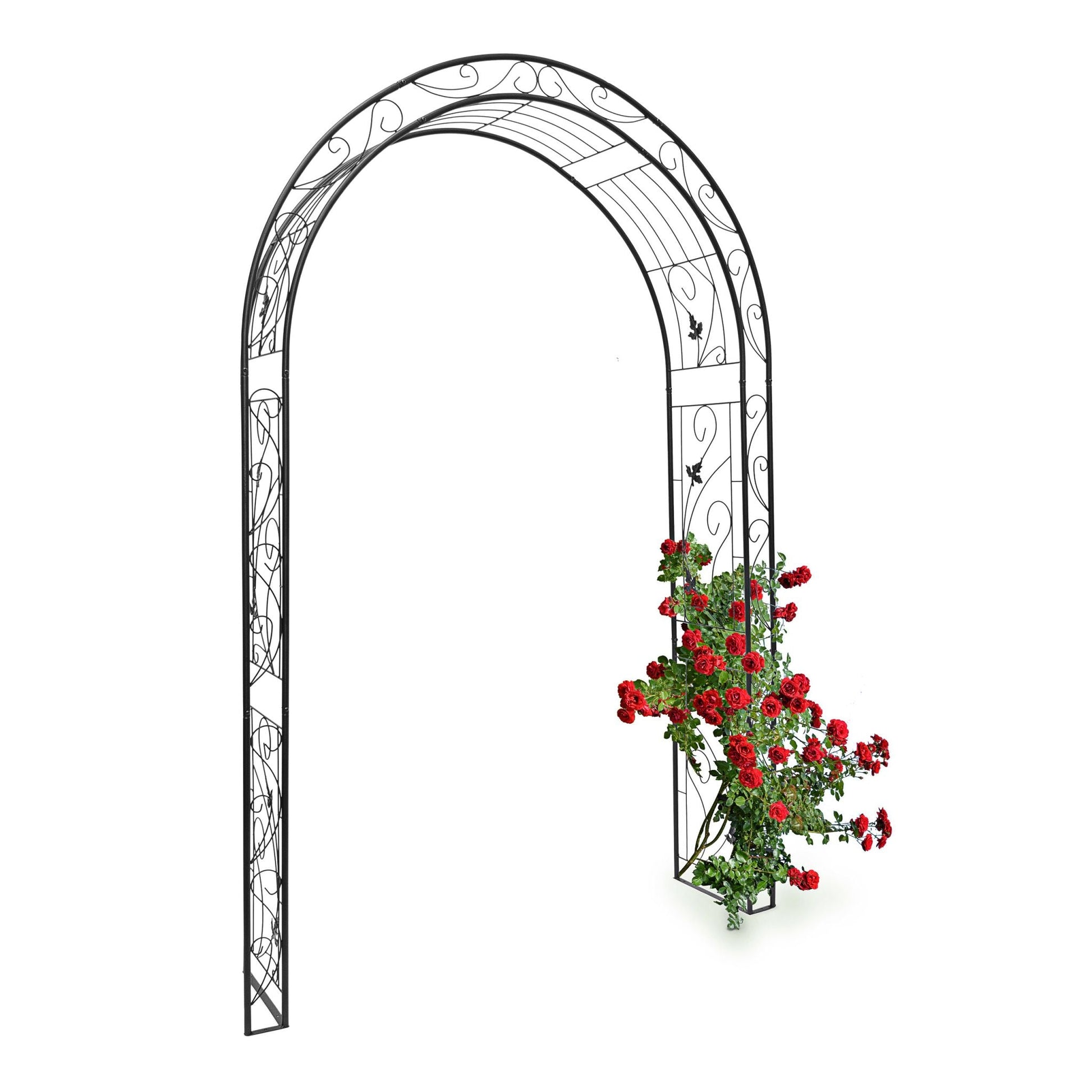 Rosenbogen Blatt Schwarz von Relaxdays