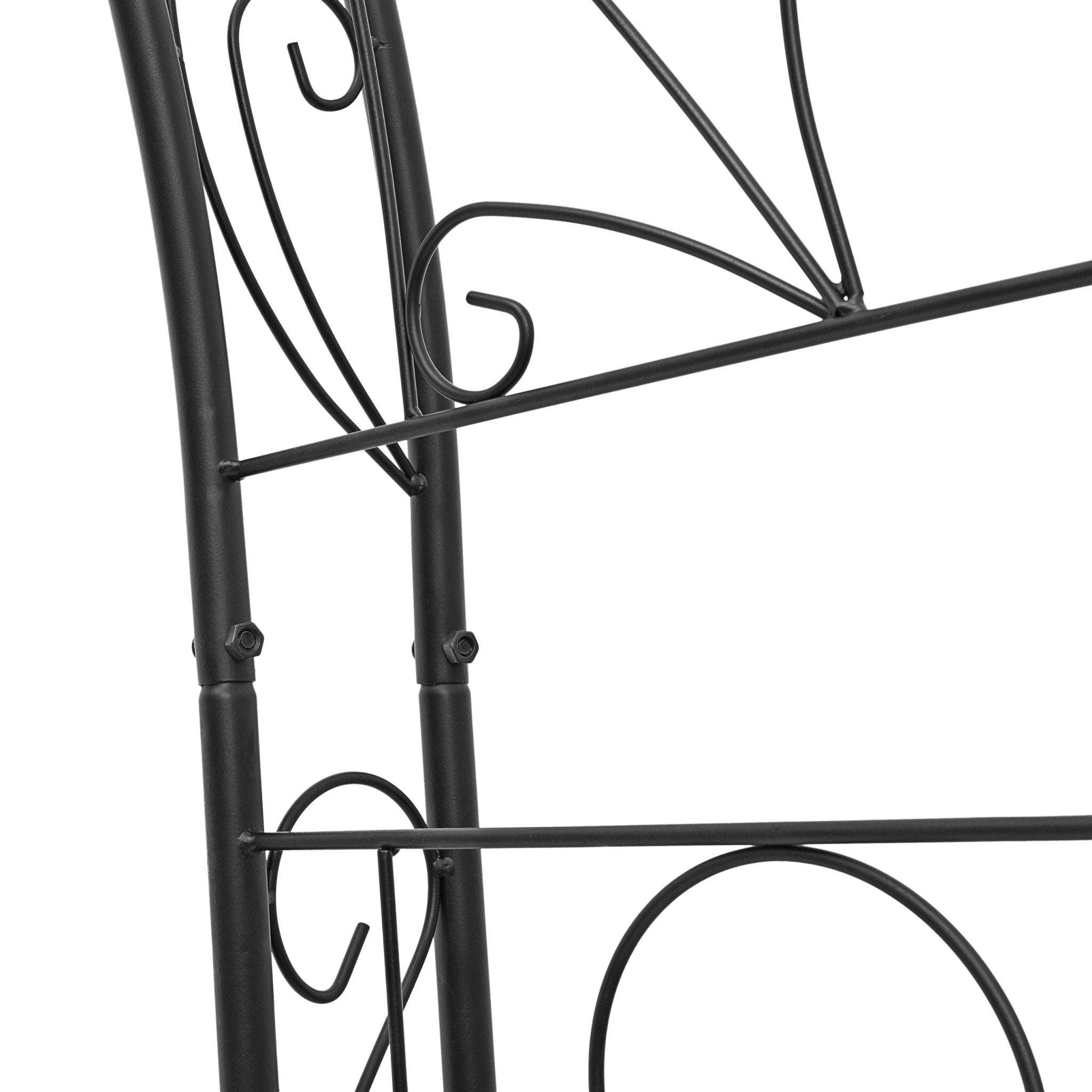 Rosenbogen Blatt Schwarz von Relaxdays