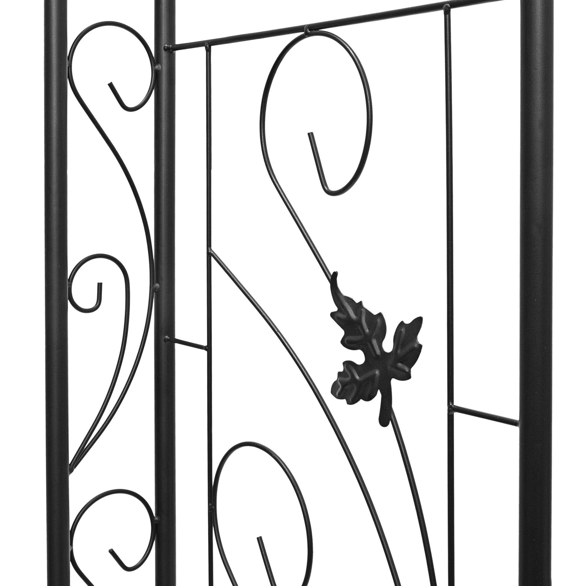 Rosenbogen Blatt Schwarz von Relaxdays
