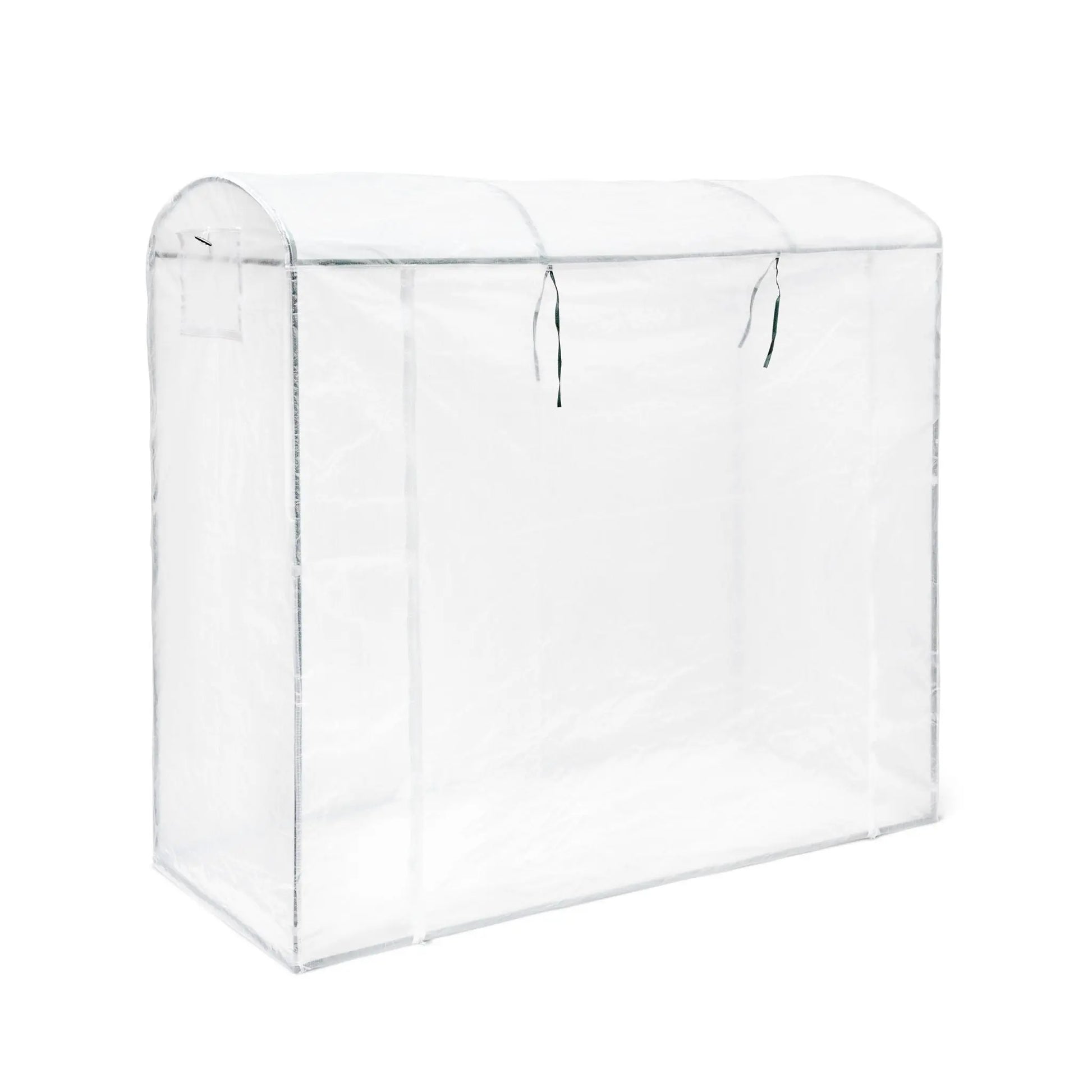 Tomatengewächshaus XL mit Runddach Schwarz-Transparent von Relaxdays