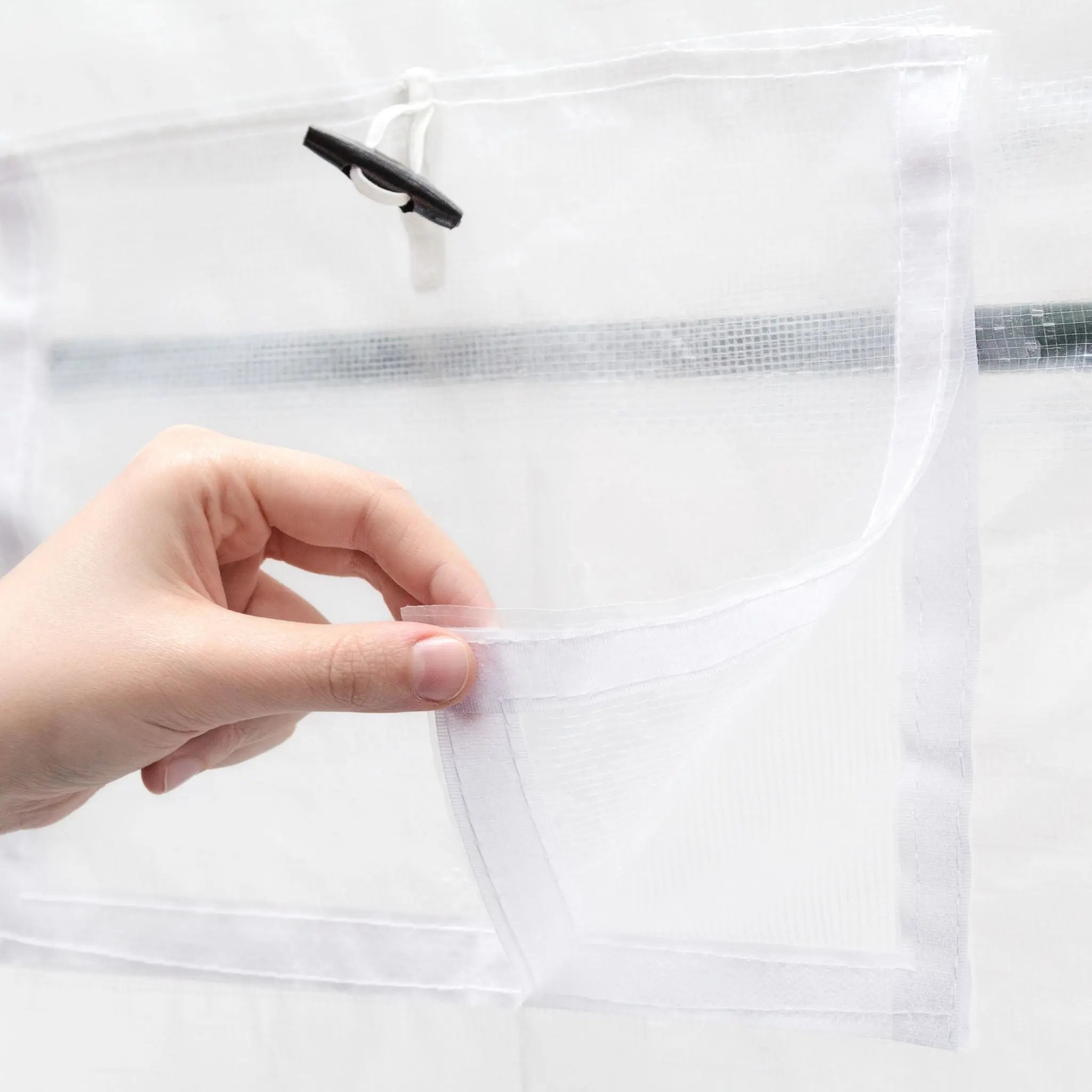 Tomatengewächshaus XL mit Runddach Schwarz-Transparent von Relaxdays