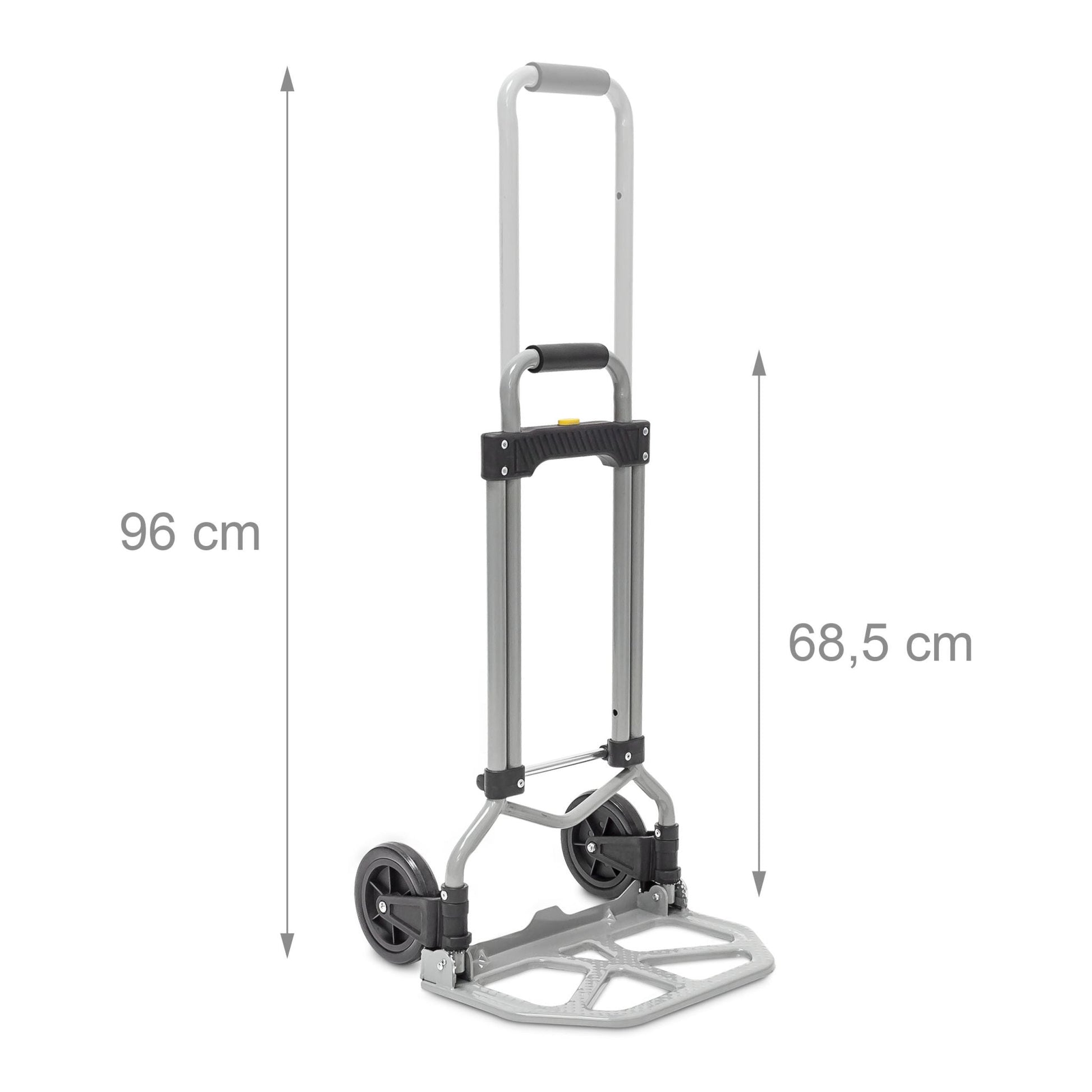 Sackkarre klappbar bis 60 kg Schwarz-Grau von Relaxdays