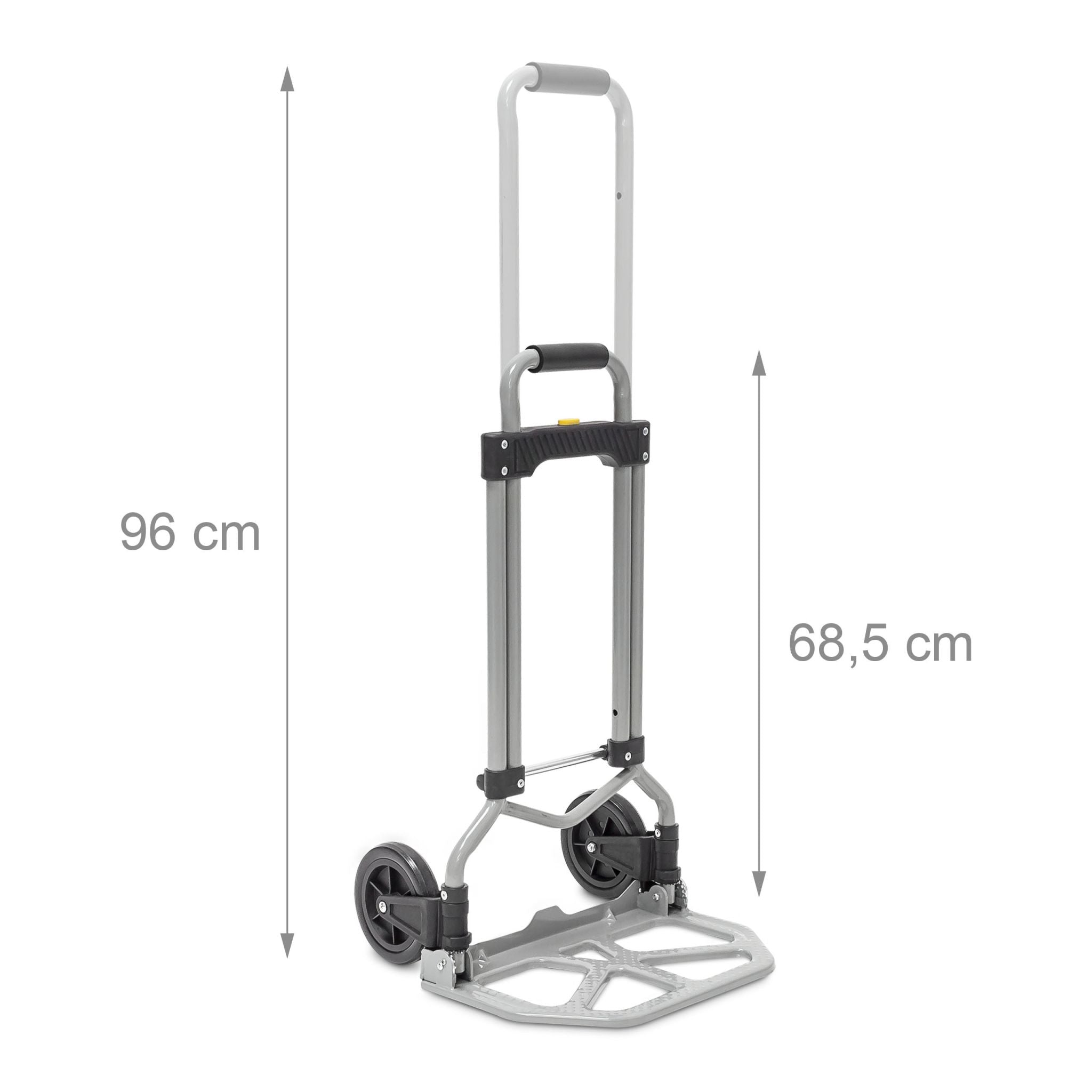Sackkarre klappbar bis 60 kg Schwarz-Grau von Relaxdays