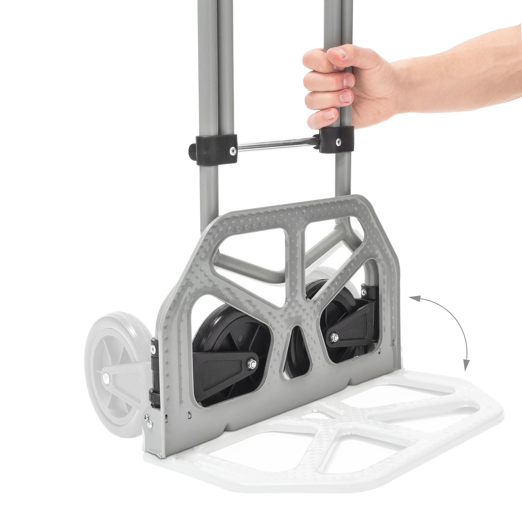 Sackkarre klappbar bis 60 kg Schwarz-Grau von Relaxdays