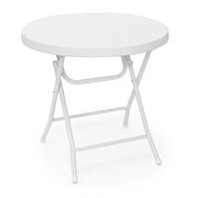 Gartentisch klappbar BASTIAN Weiss von Relaxdays