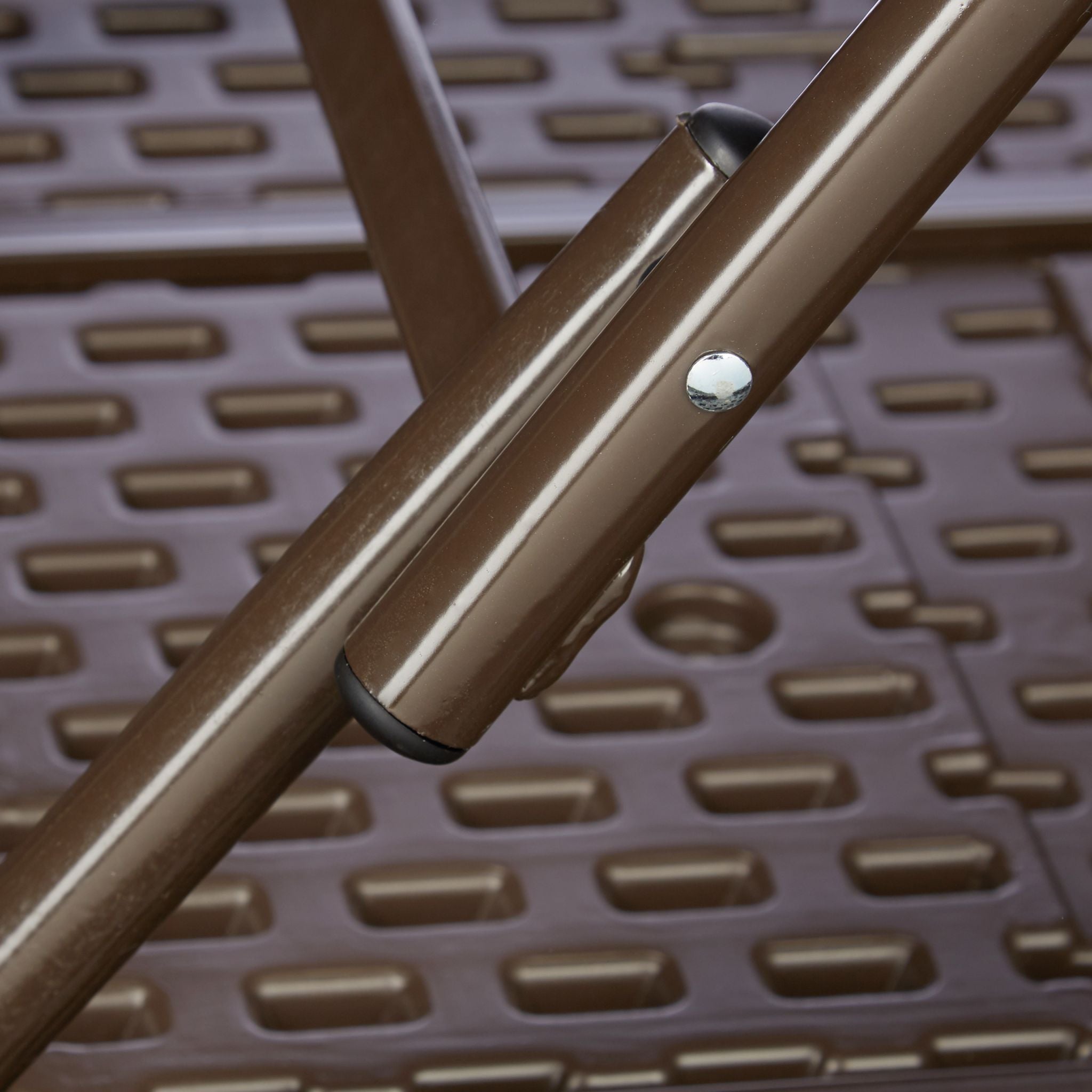 Gartentisch klappbar BASTIAN Dunkelbraun von Relaxdays