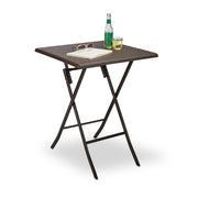 Gartentisch klappbar BASTIAN Dunkelbraun von Relaxdays