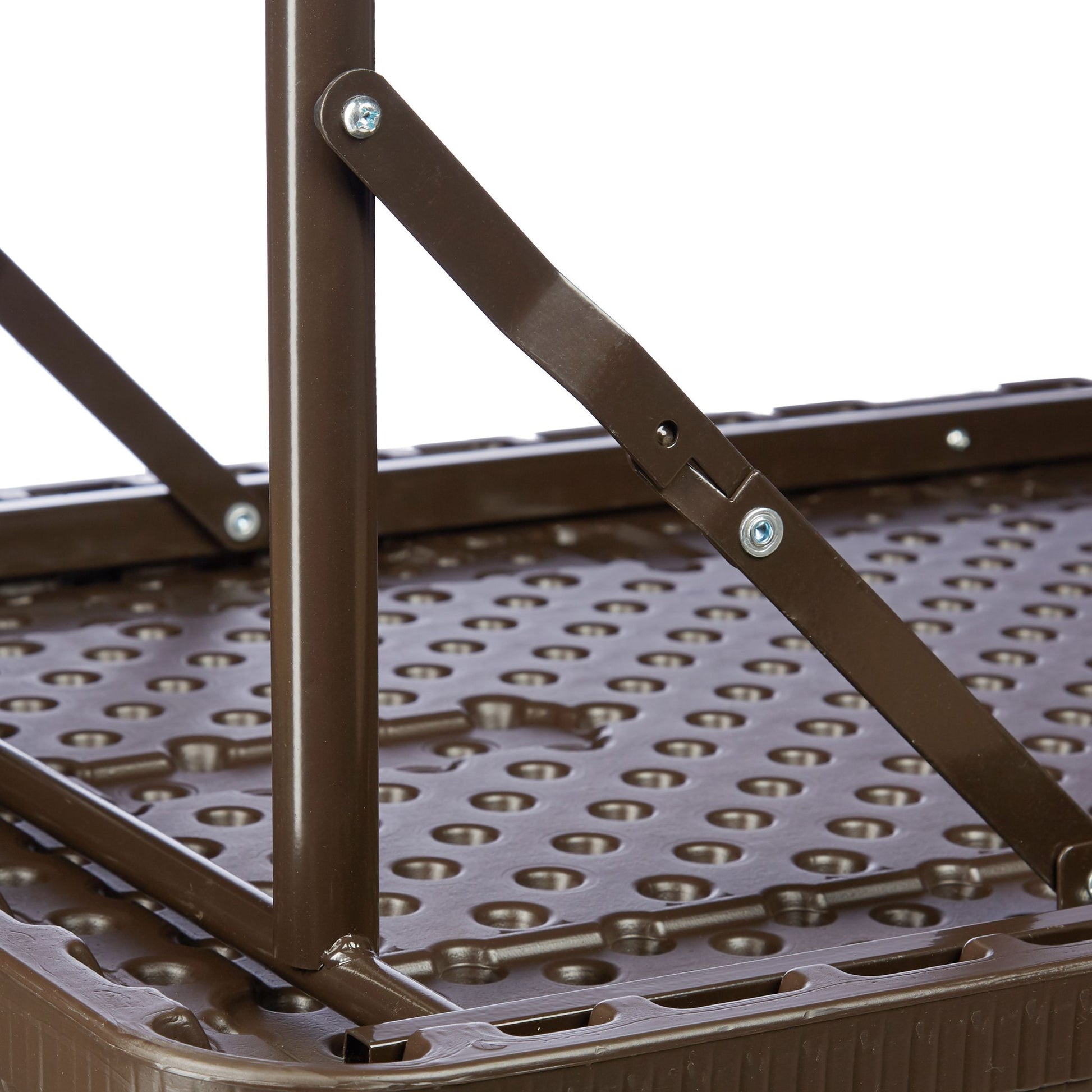 Gartentisch klappbar BASTIAN Dunkelbraun von Relaxdays