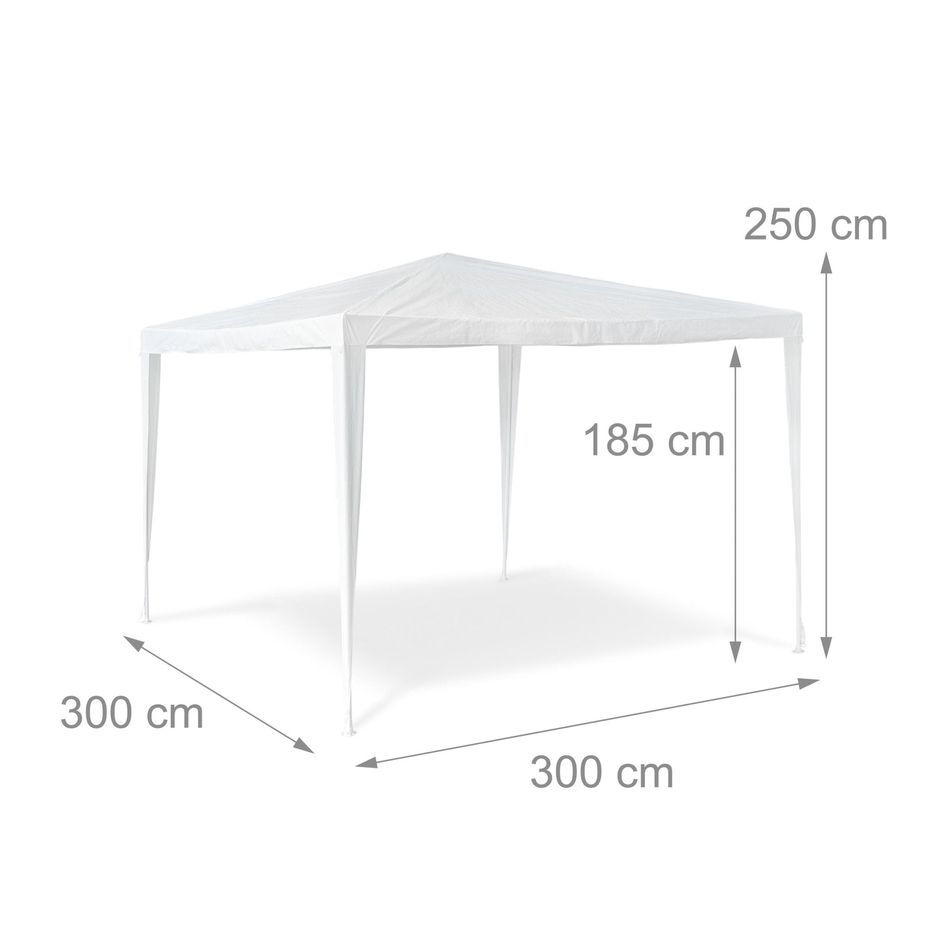 Pavillon Zelt Weiss von Relaxdays