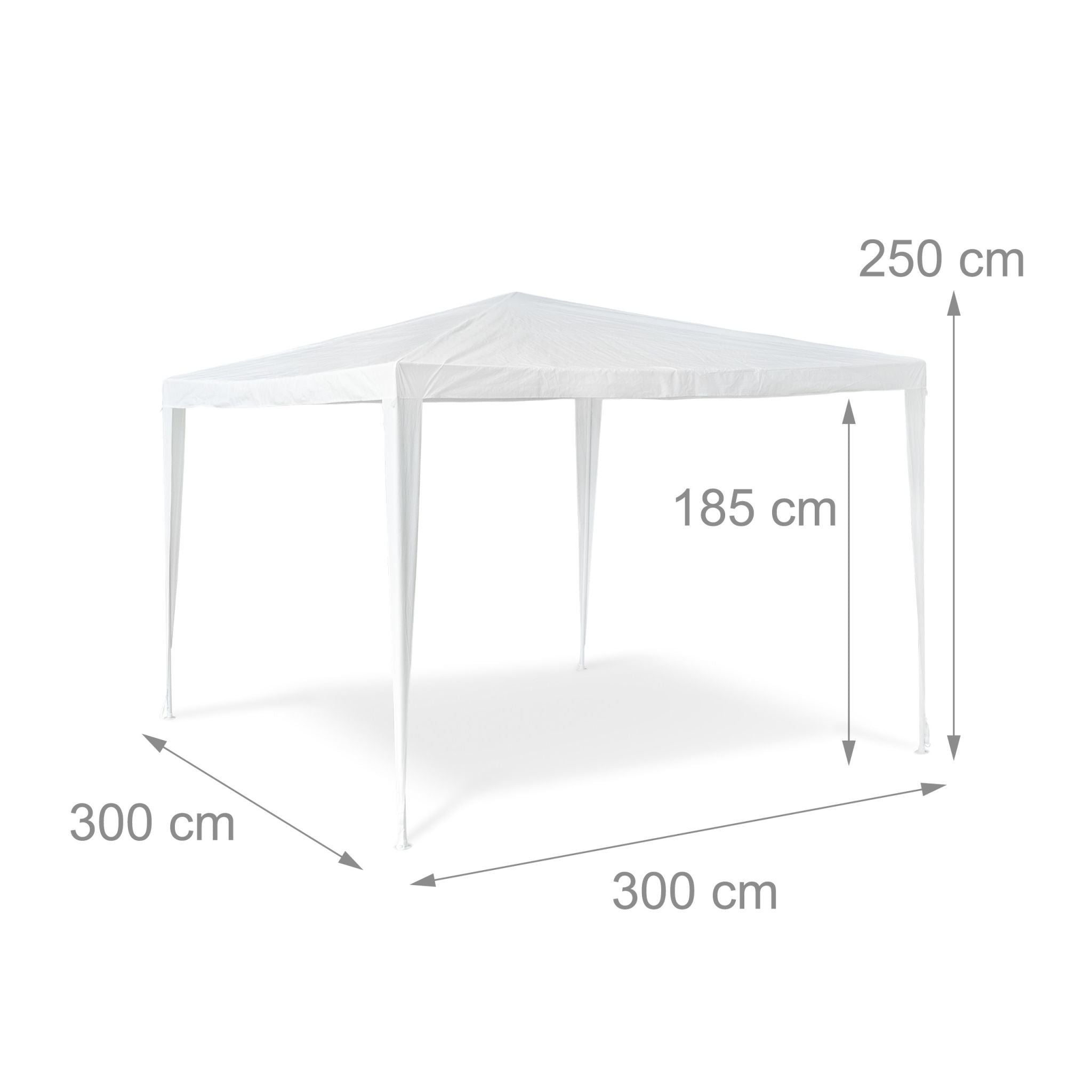 Pavillon Zelt Weiss von Relaxdays