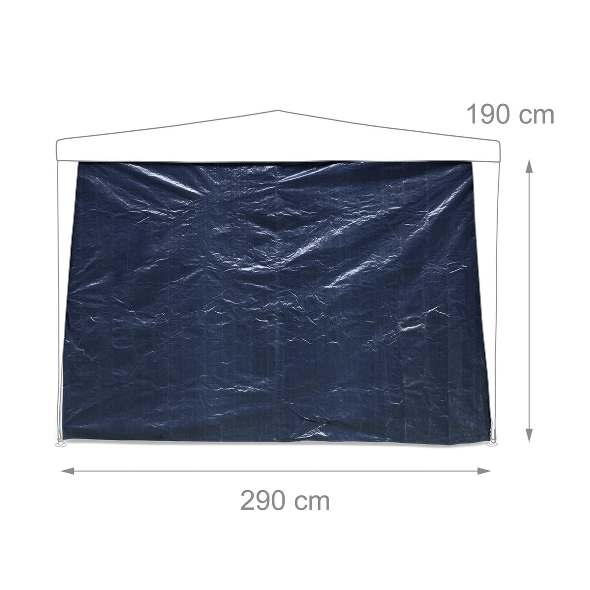 Pavillon-Seitenteile 2er-Set Blau von Relaxdays