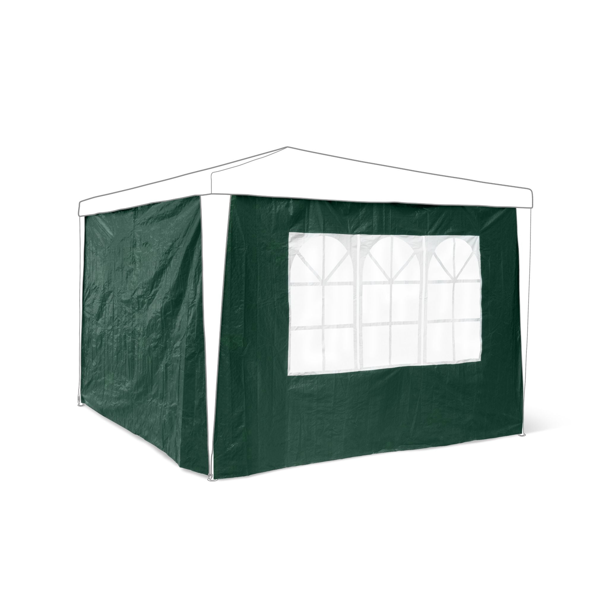 Pavillon-Seitenteile 2er-Set Grün von Relaxdays