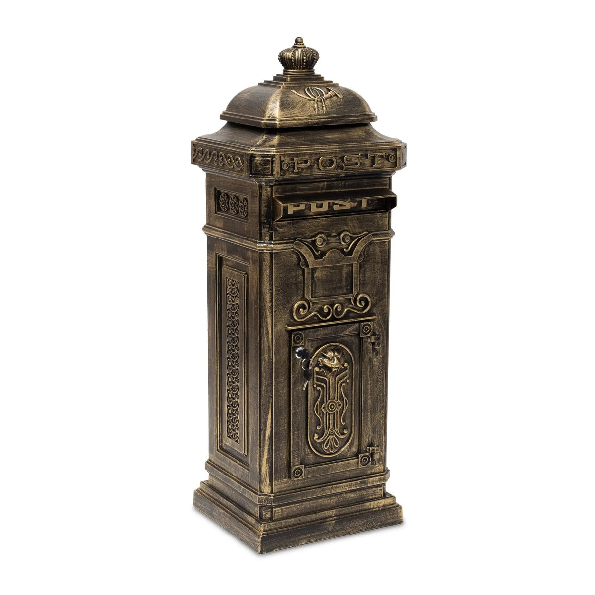 Standbriefkasten Antik Gold von Relaxdays