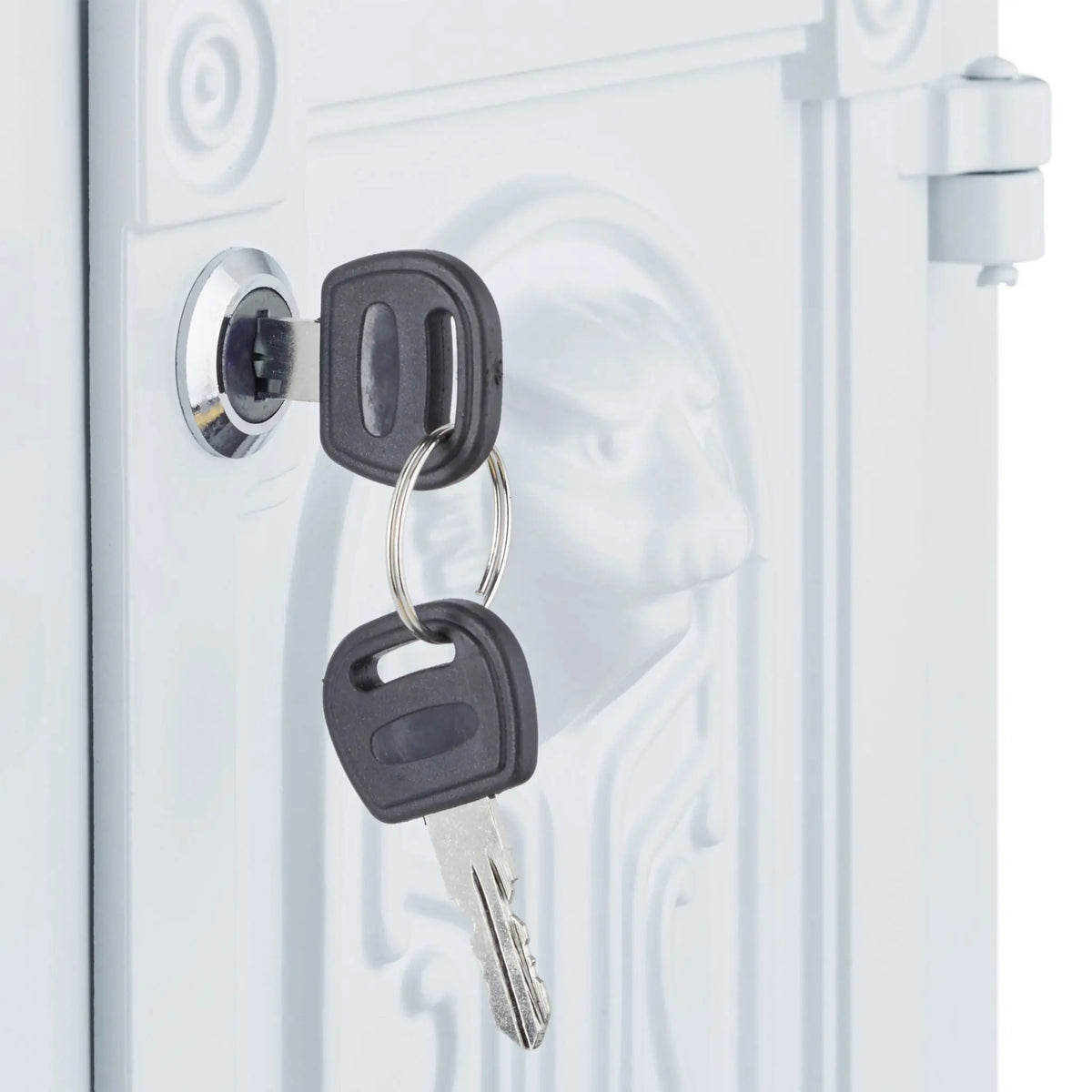 Standbriefkasten Antik Weiss-Gold von Relaxdays