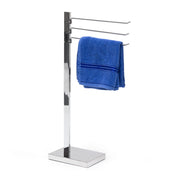 Handtuchständer verchromt Silber von Relaxdays