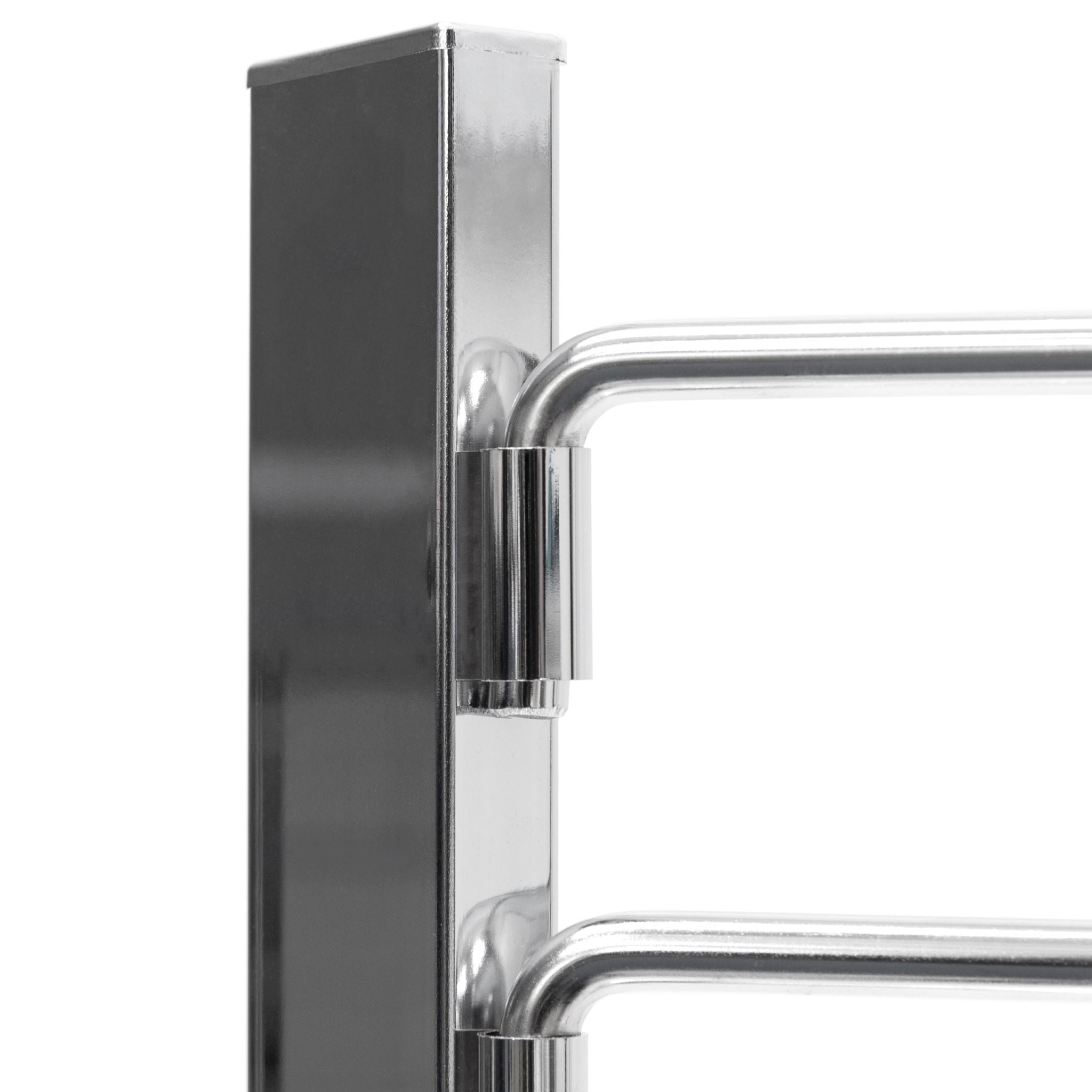 Handtuchständer verchromt Silber von Relaxdays