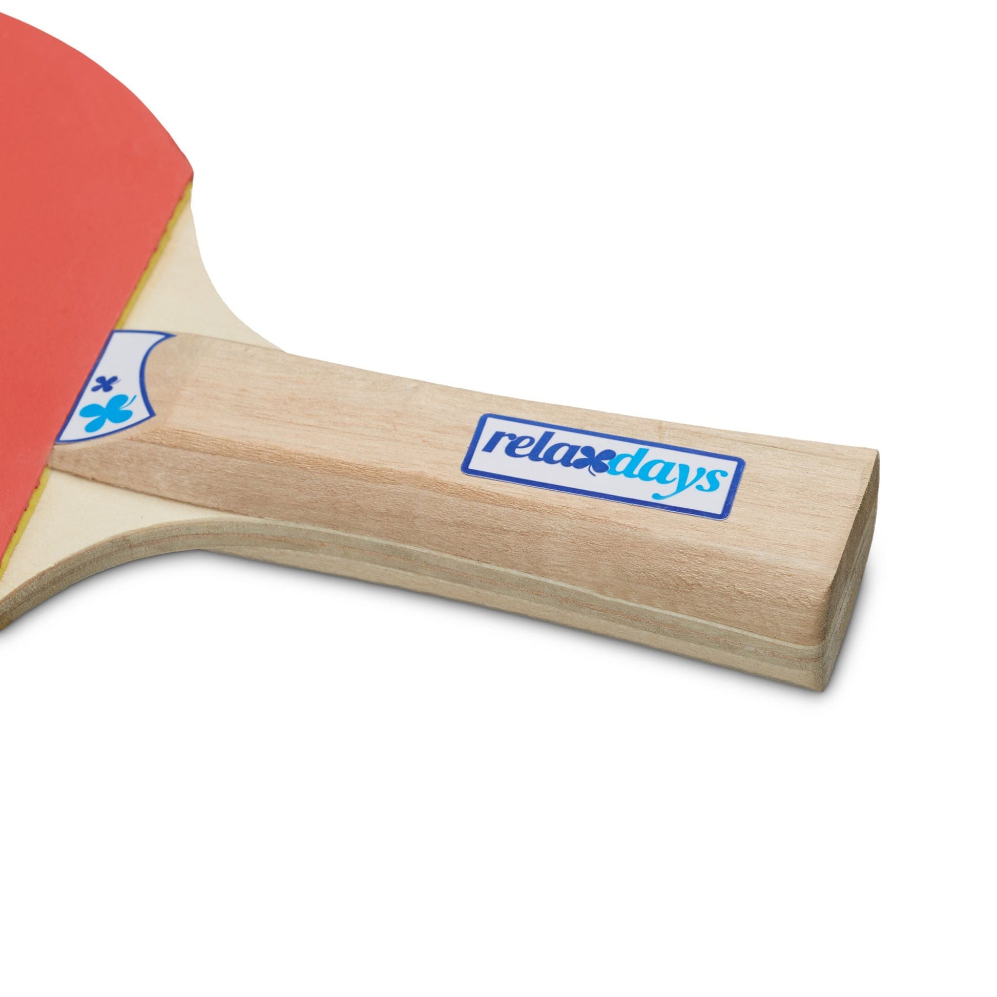 Tischtennis-Set 2 Sterne Weiss-Blau-Hellbraun von Relaxdays