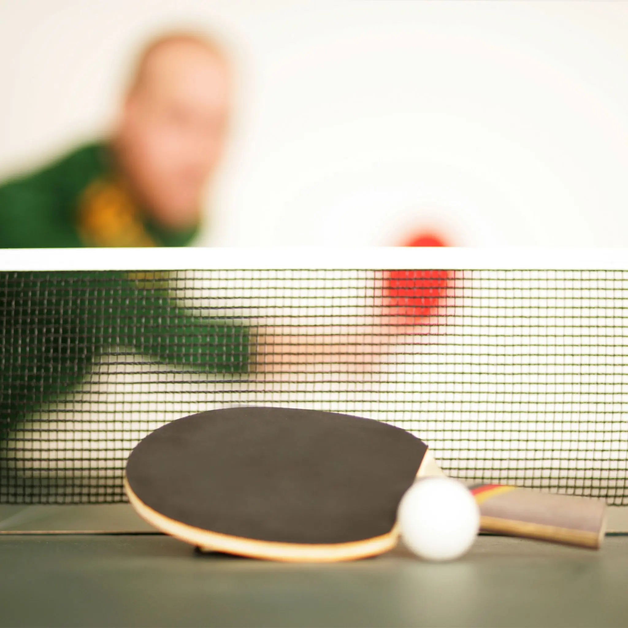 Tischtennisnetz zum Klemmen Weiss-Dunkelgrün-Grün von Relaxdays