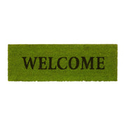 Fussmatte schmal WELCOME Grün-Hellbraun von Relaxdays
