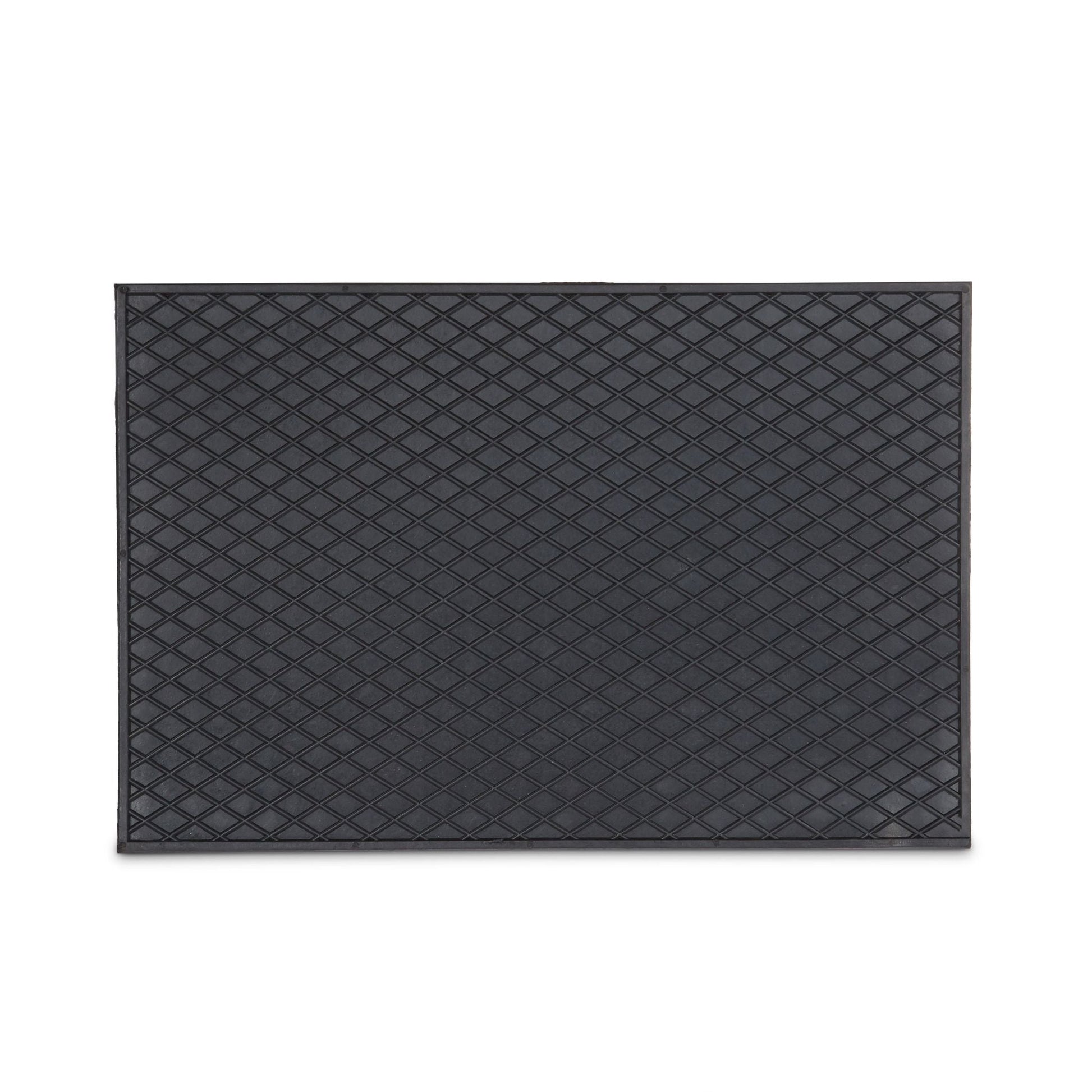 Gummi Fussmatte Schwarz von Relaxdays