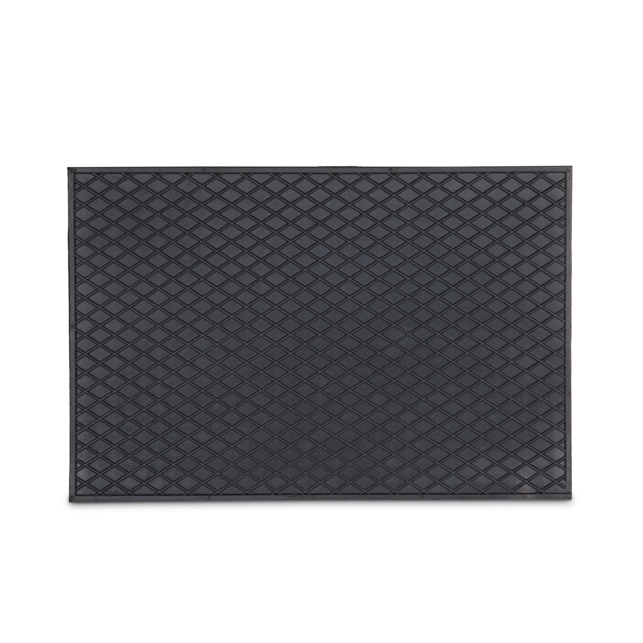 Gummi Fussmatte Schwarz von Relaxdays