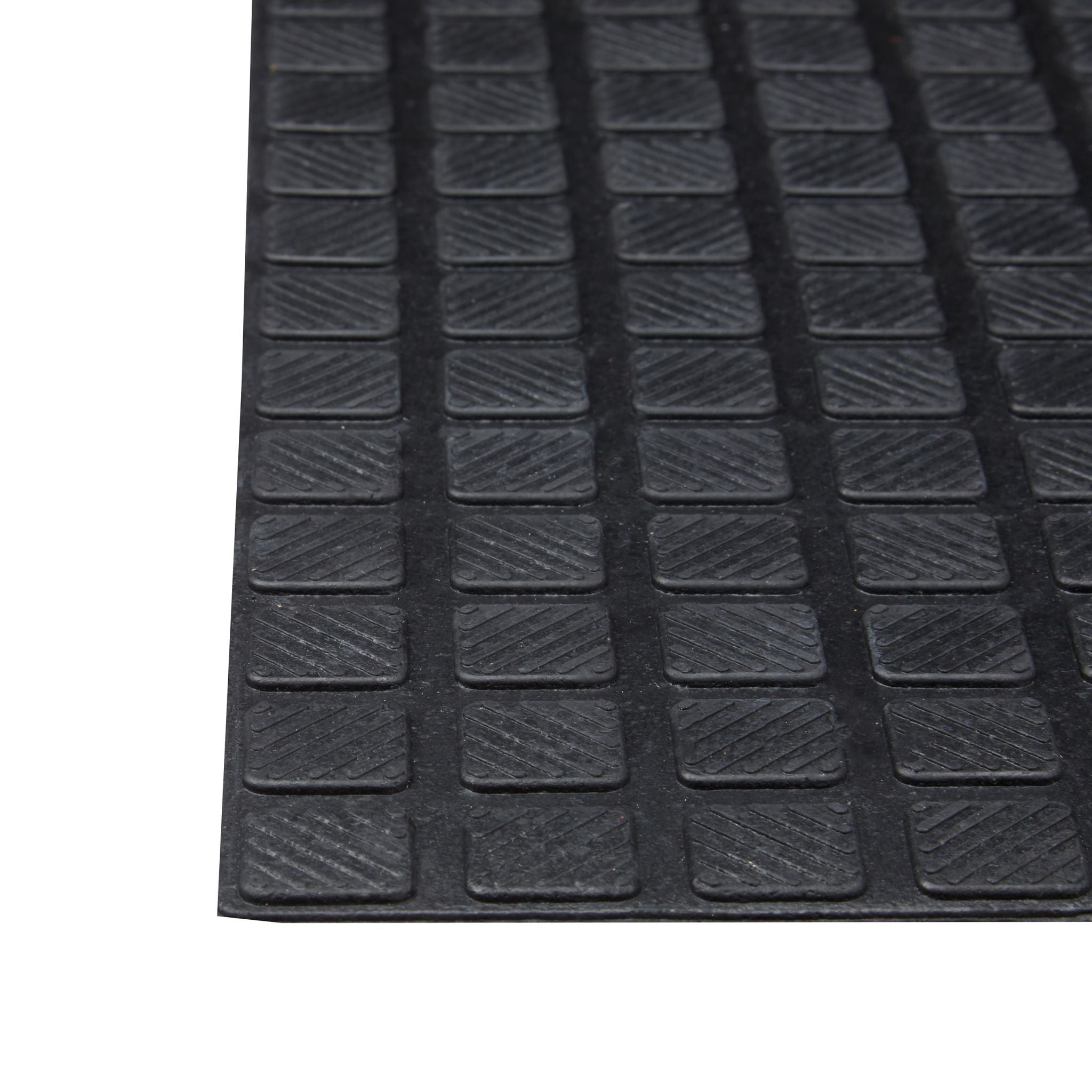 Gummi Fussmatte Schwarz von Relaxdays