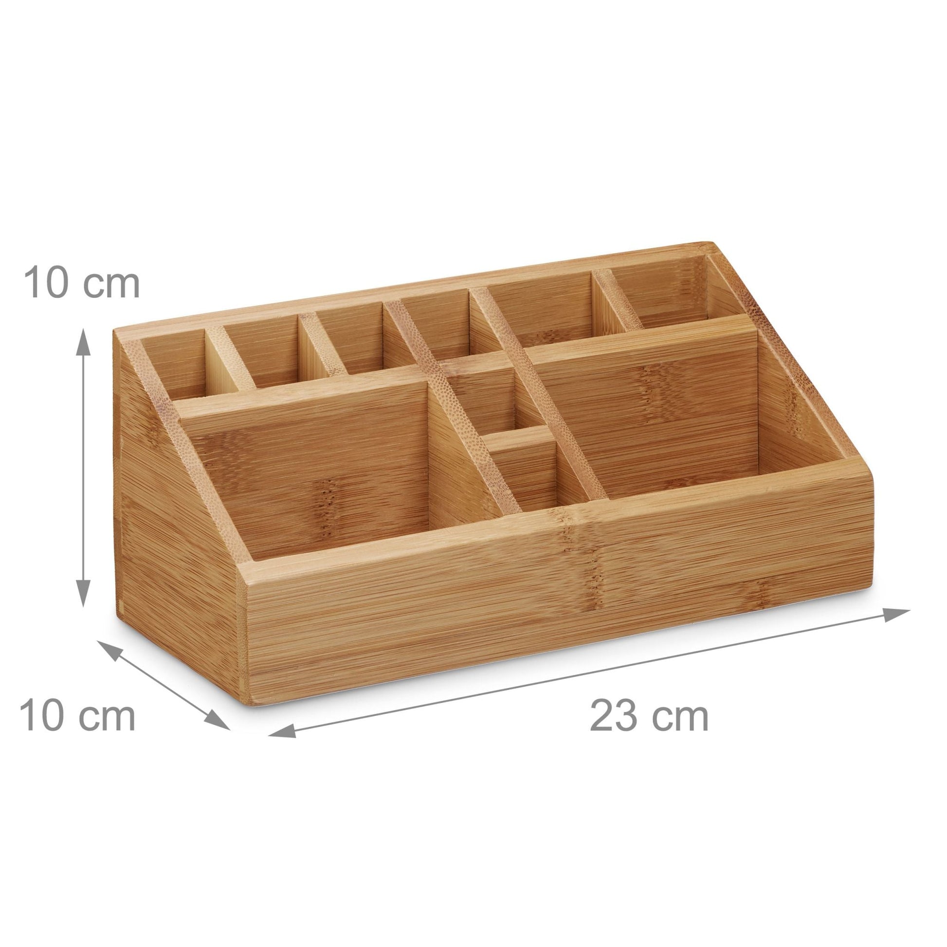 Schreibtischorganizer Bambus Hellbraun von Relaxdays