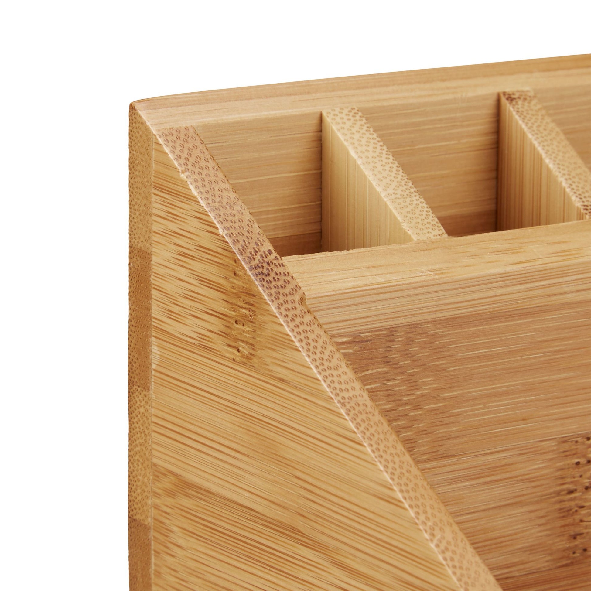 Schreibtischorganizer Bambus Hellbraun von Relaxdays
