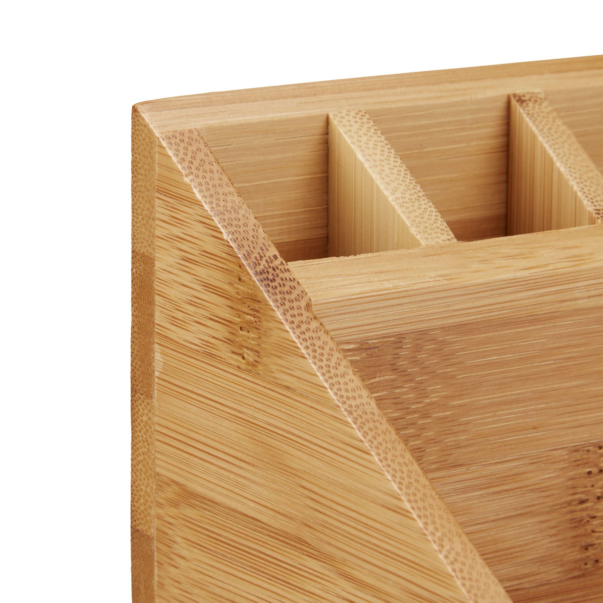 Schreibtischorganizer Bambus Hellbraun von Relaxdays