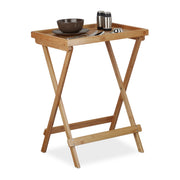 Tabletttisch Bambus Hellbraun von Relaxdays