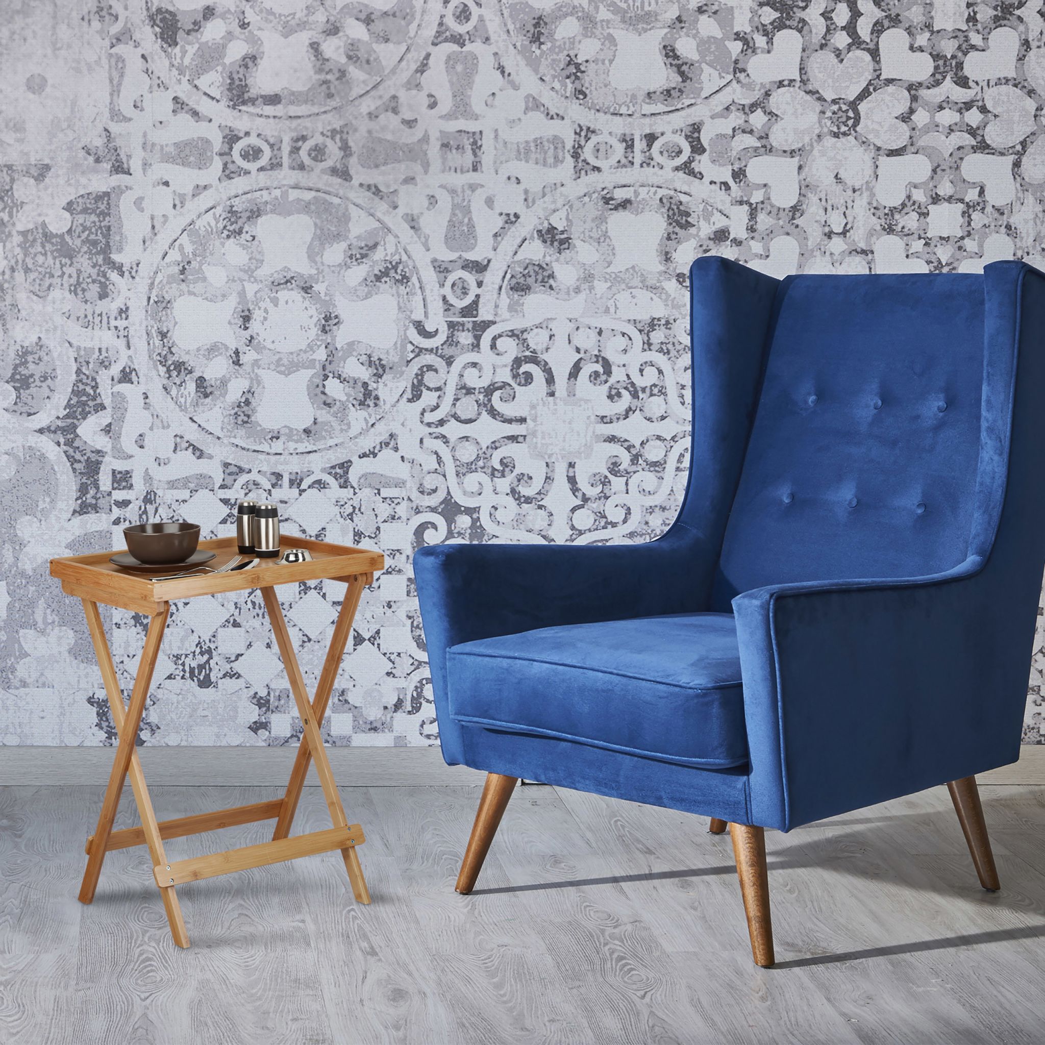 Tabletttisch Bambus Hellbraun von Relaxdays