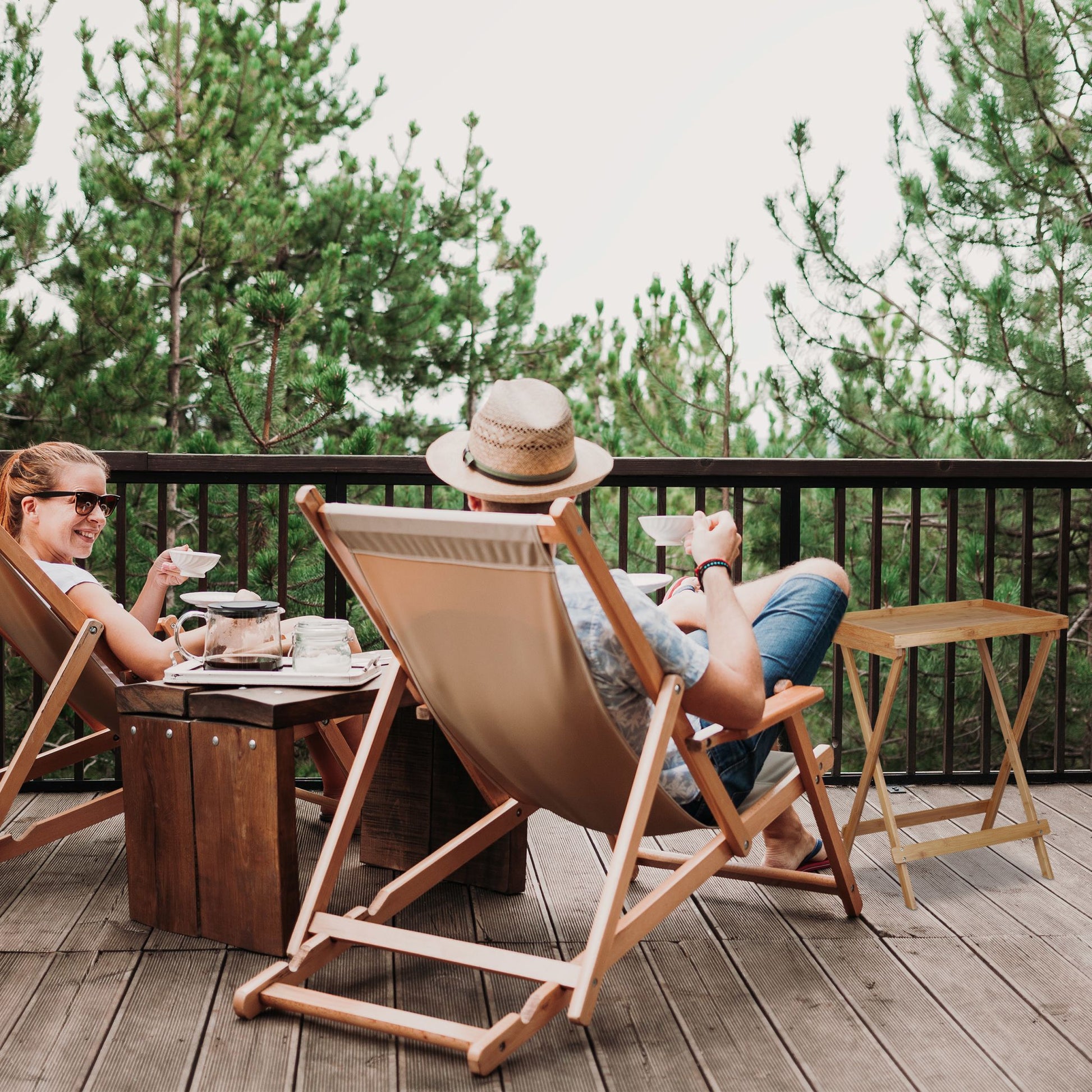 Tabletttisch Bambus Hellbraun von Relaxdays