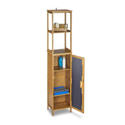 Badregal Bambus 5 Ablagen Hellbraun von Relaxdays