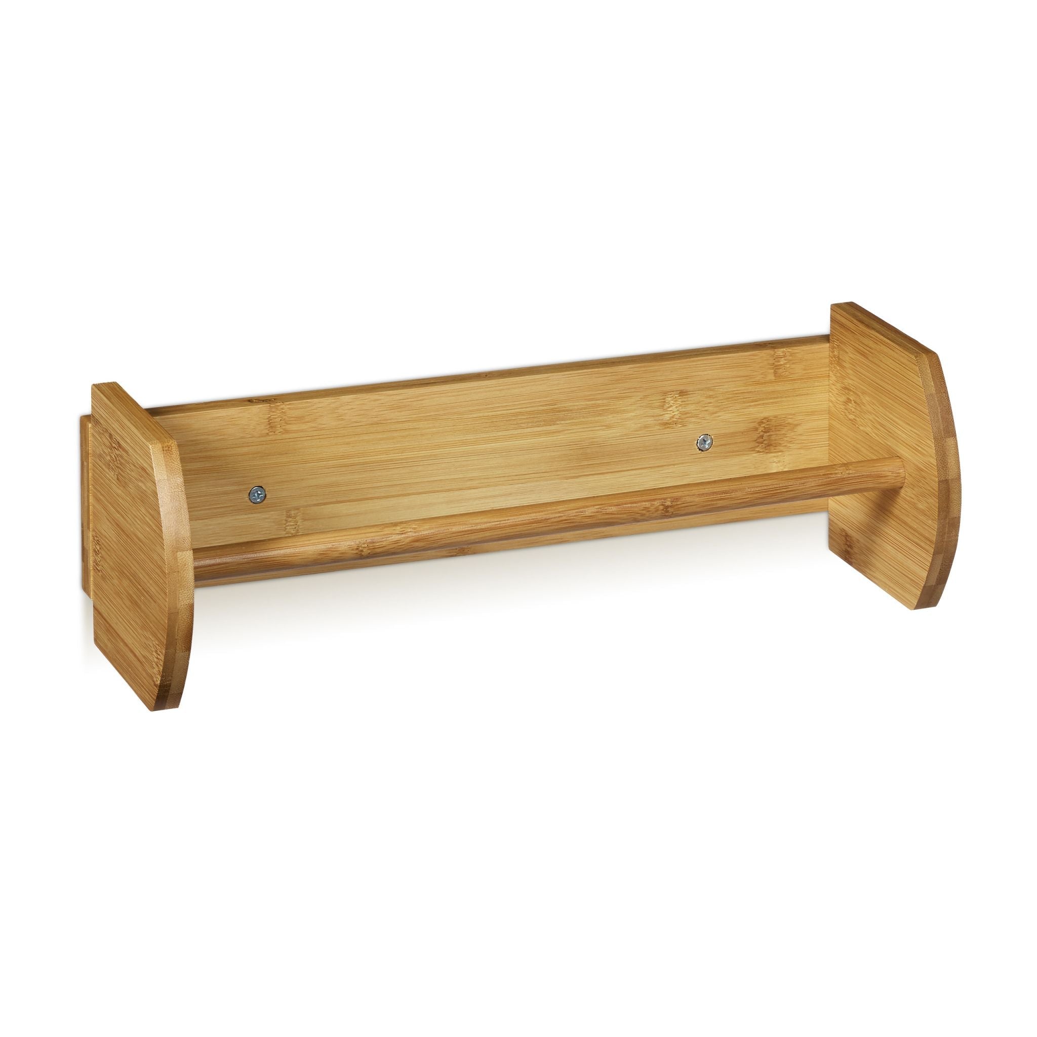 Wand Küchenrollenhalter Hellbraun von Relaxdays
