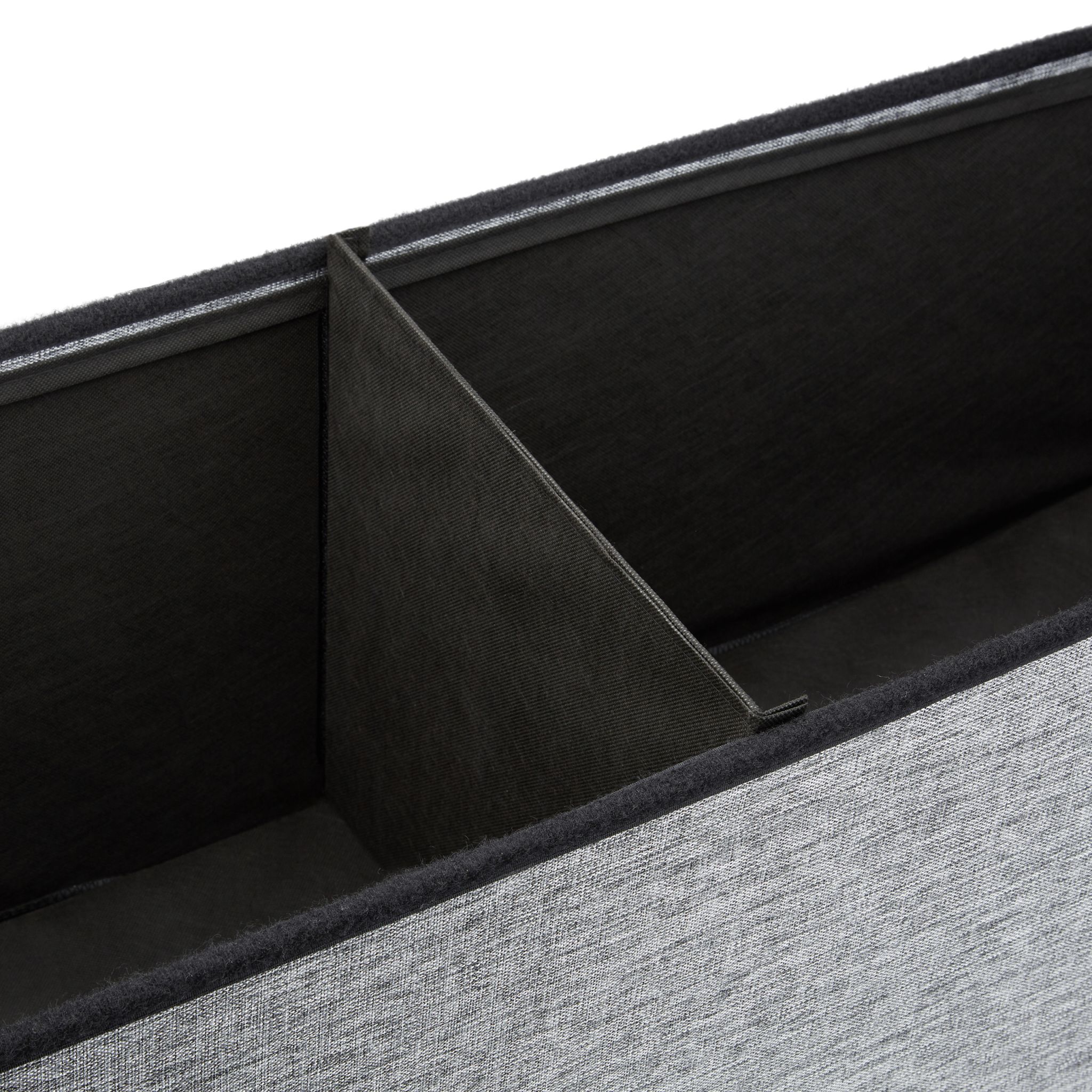 Faltbarer Sitzhocker mit Lehne XL Grau von Relaxdays