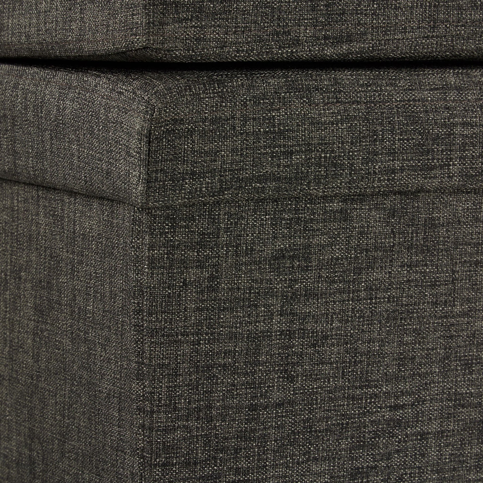 Faltbarer Sitzhocker mit Lehne XL Dunkelbraun von Relaxdays
