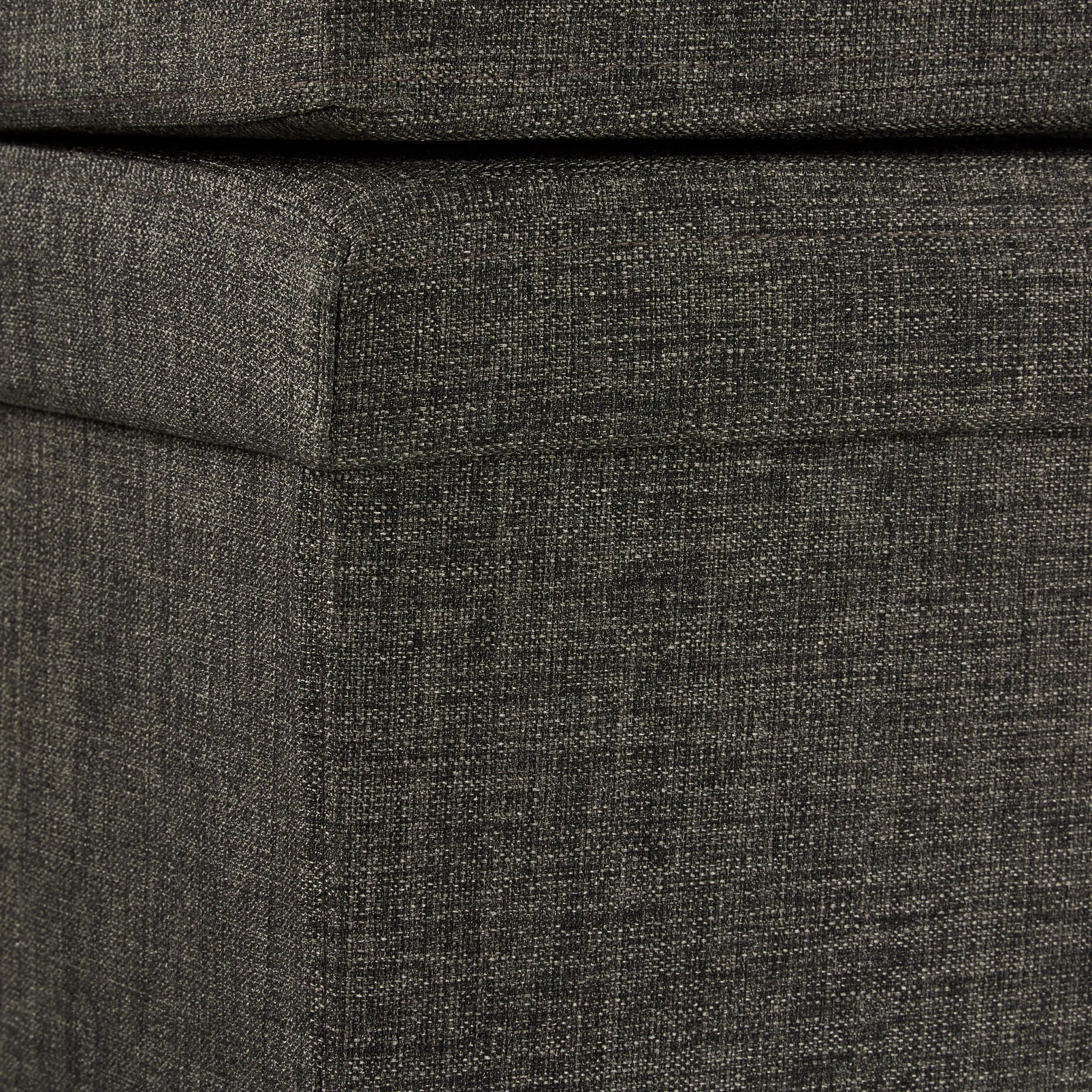 Faltbarer Sitzhocker mit Lehne XL Dunkelbraun von Relaxdays