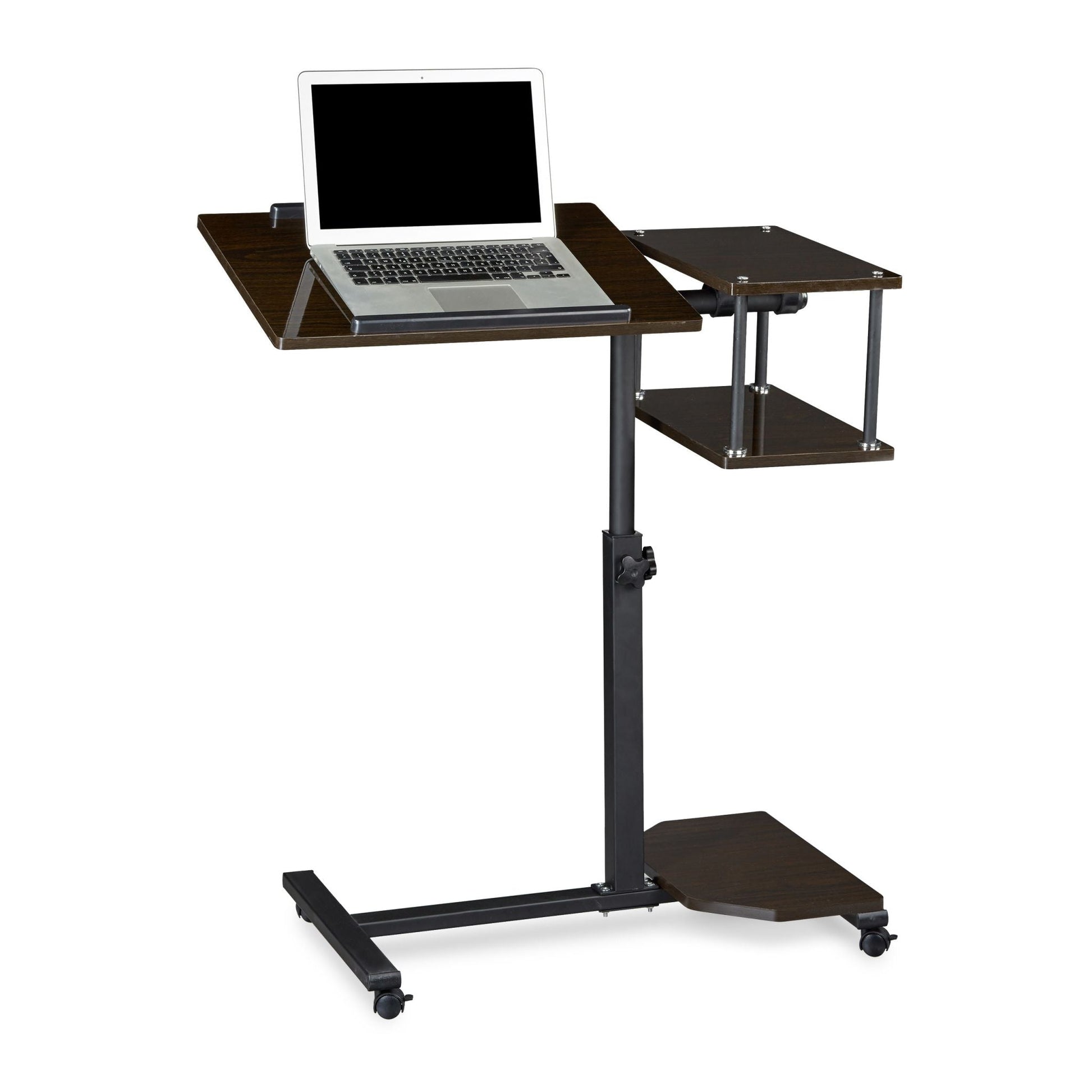 Laptoptisch höhenverstellbar XL Schwarz von Relaxdays
